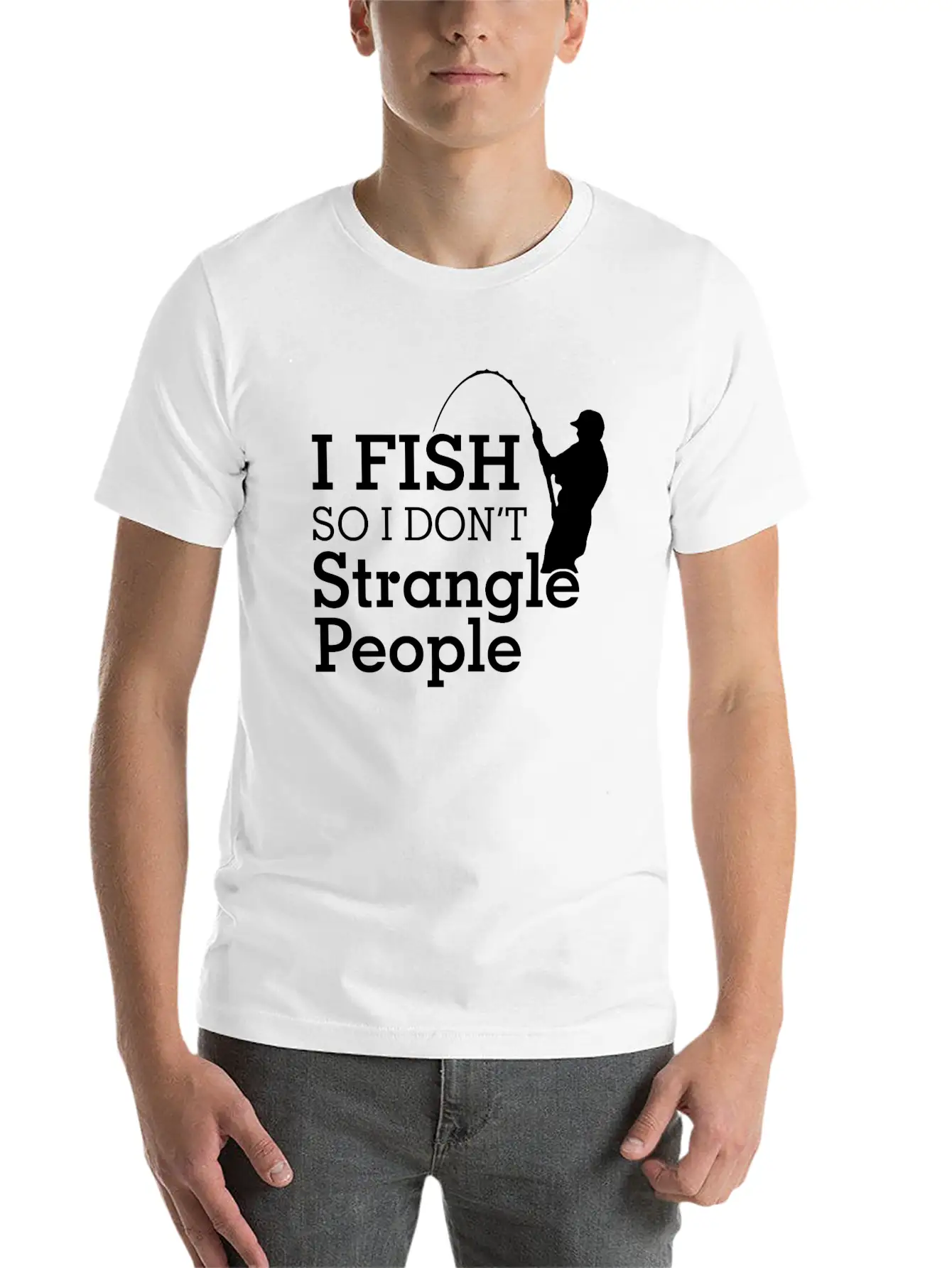 Fish Comfortable Minimalist Graphic Tee – Summer Style Essential