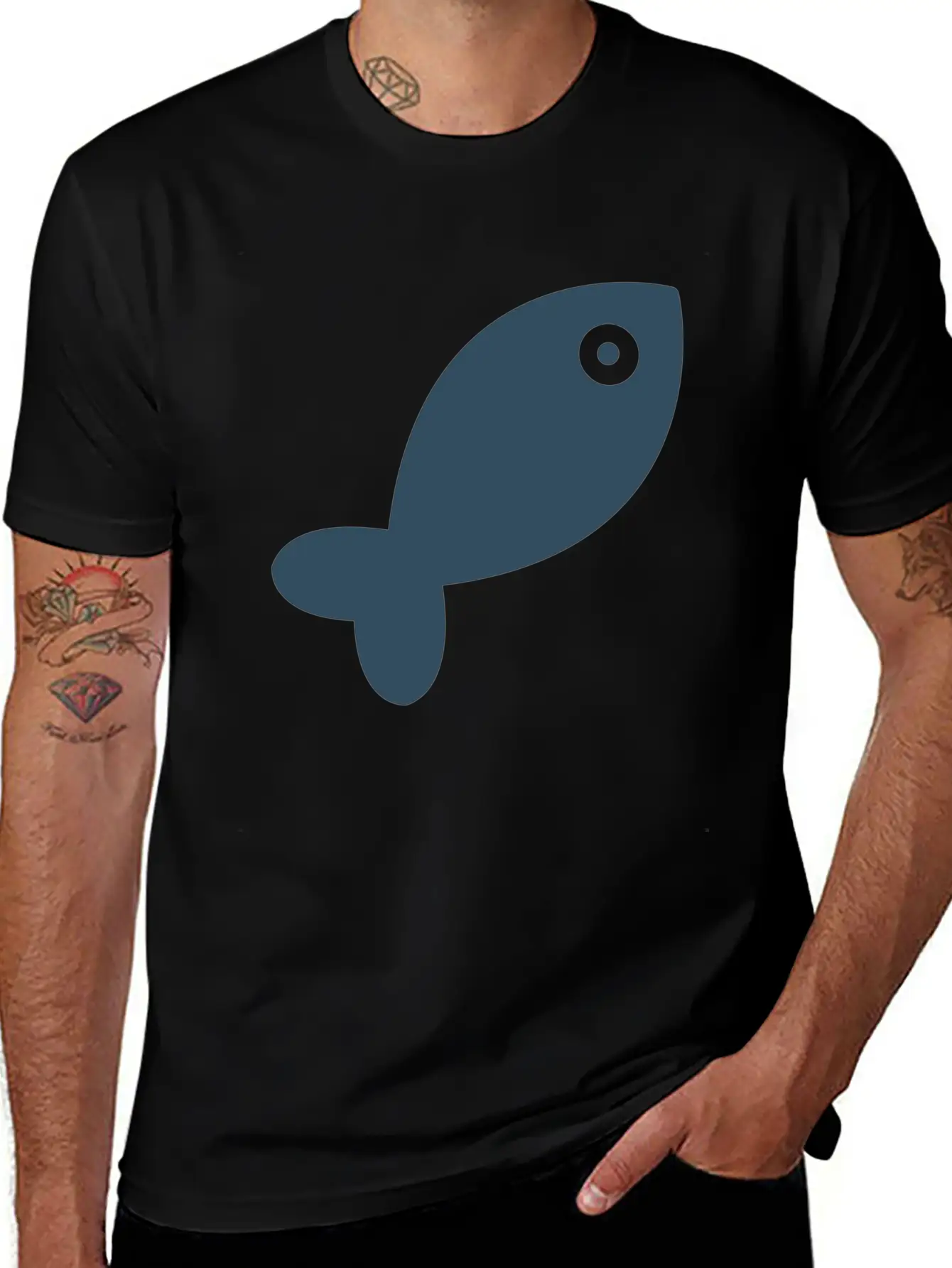 Fish Stylish Everyday T-Shirt – Unisex Basic Cotton Tee