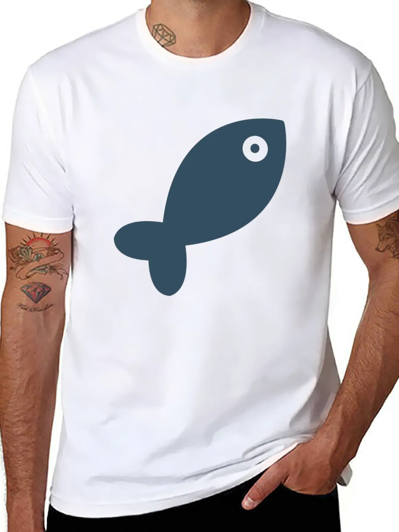 Fish Stylish Everyday T-Shirt – Unisex Basic Cotton Tee