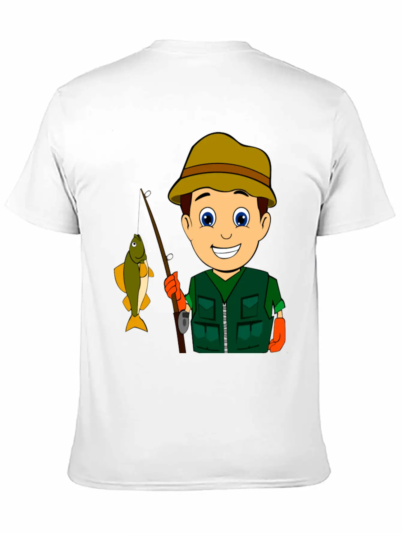 Fisher Fishing Angler Angeln Fischen Basic Graphic T-Shirt – Daily Comfort In Soft Cotton