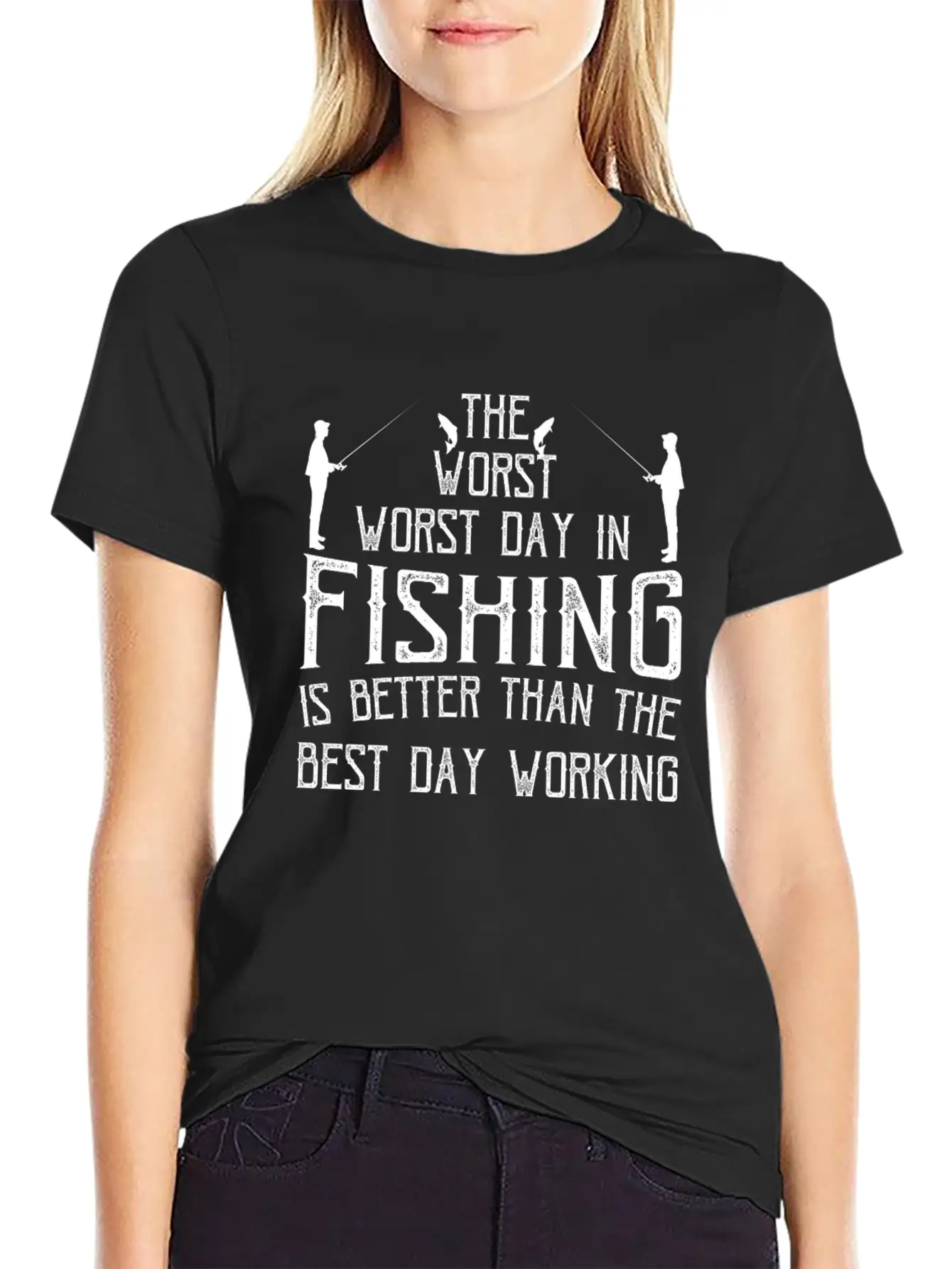 Fishing Angler Fish Fishing Fishing Lake Essential Unisex Summer Tee – Soft Cotton Casual Fit