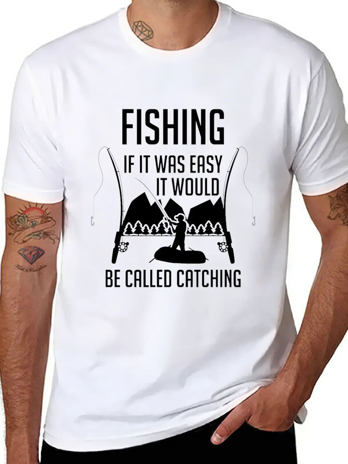 Fishing Angler Fish Fishing Fishing Lake Timeless Short Sleeve Tee – Comfy And Minimalist Design