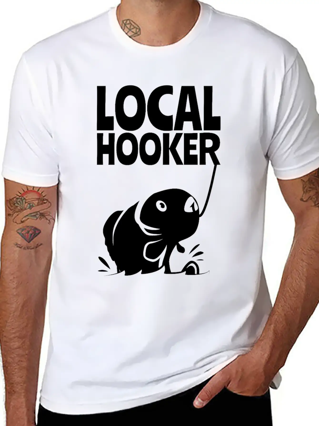 Fishing Angler Fish Fishing Fishing Lake Unisex Short Sleeve Soft Cotton T-Shirt – Casual Everyday Wear