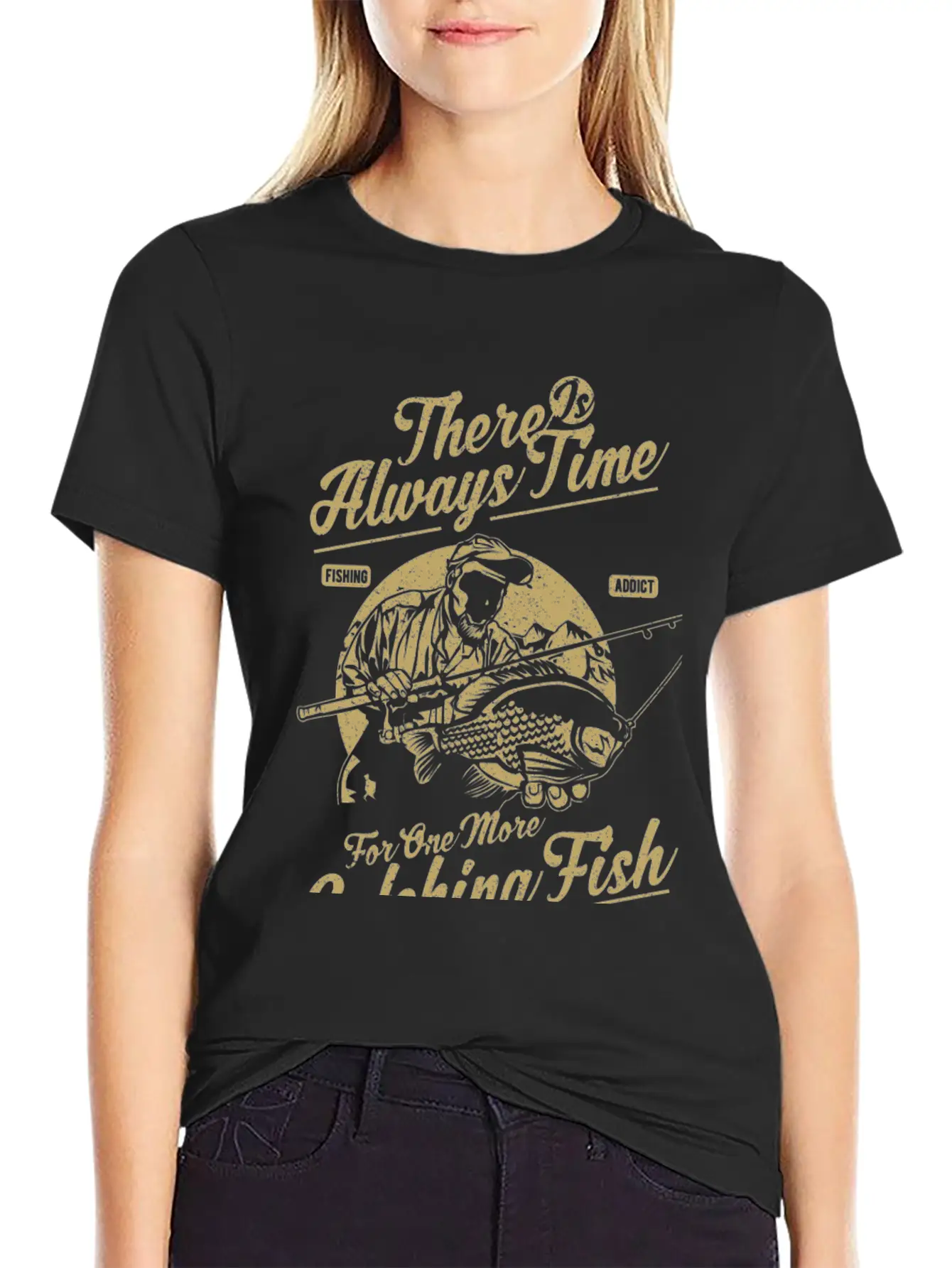 Fishing Catching Fish Stylish Everyday T-Shirt – Unisex Basic Cotton Tee