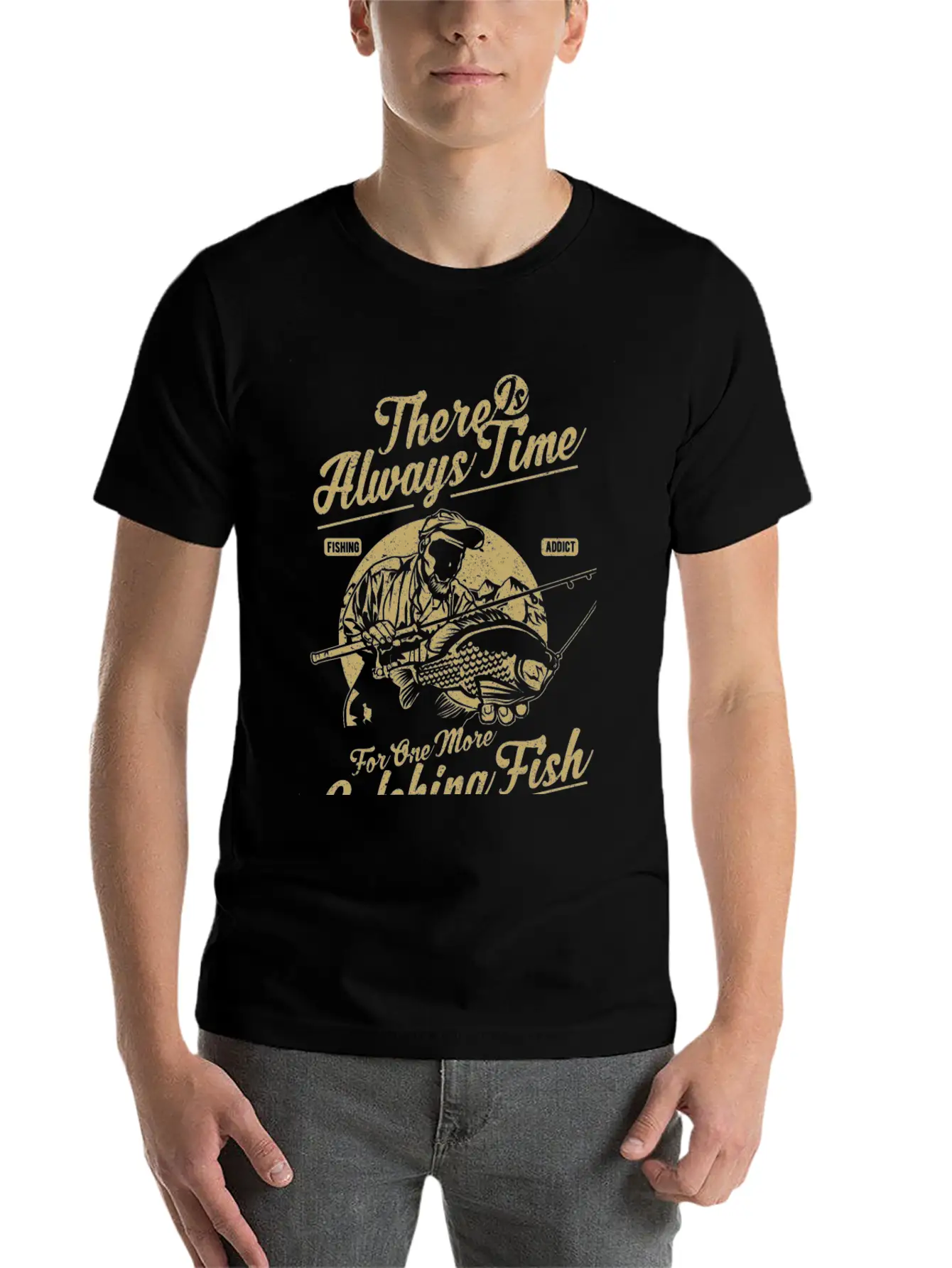 Fishing Catching Fish Stylish Everyday T-Shirt – Unisex Basic Cotton Tee