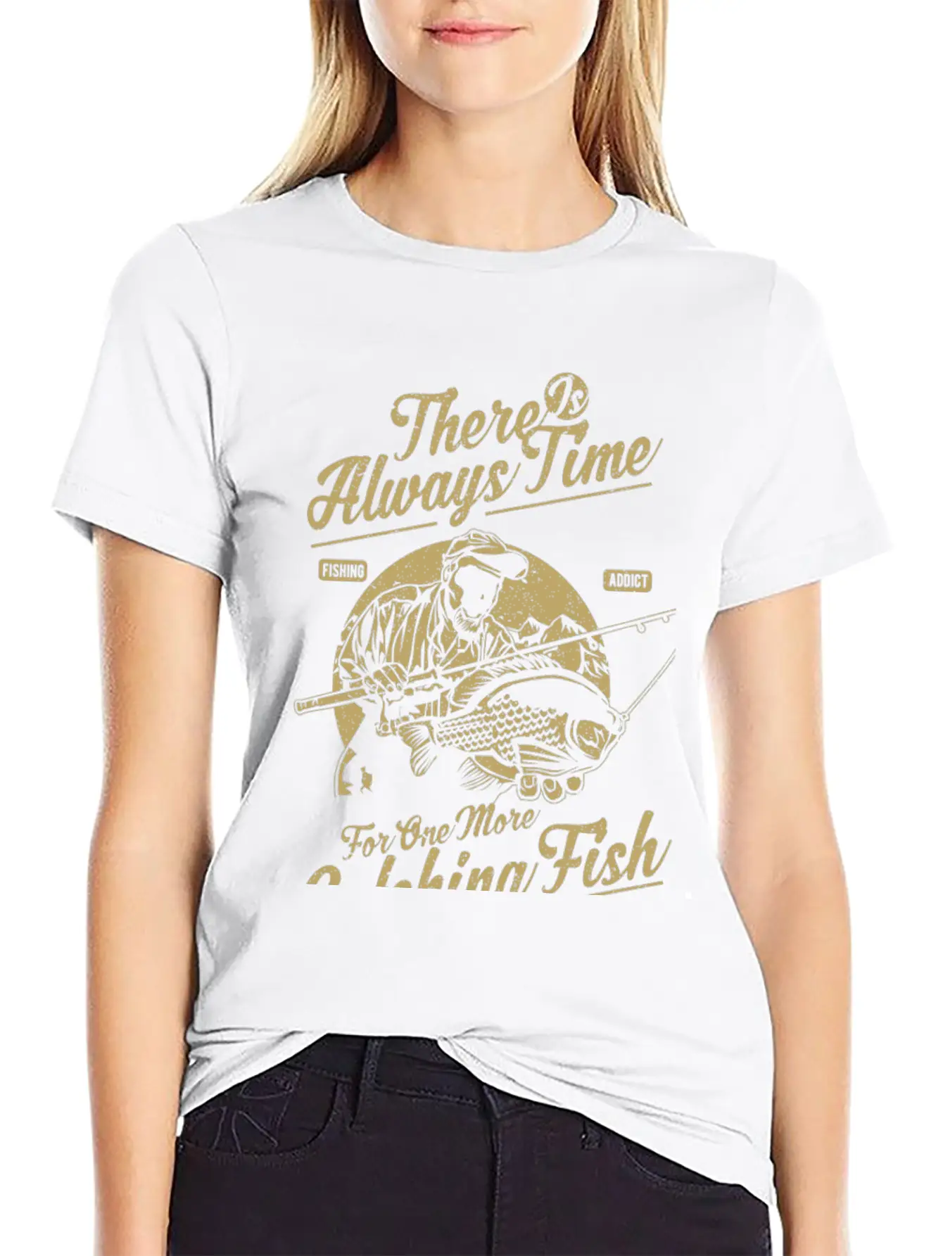 Fishing Catching Fish Stylish Everyday T-Shirt – Unisex Basic Cotton Tee