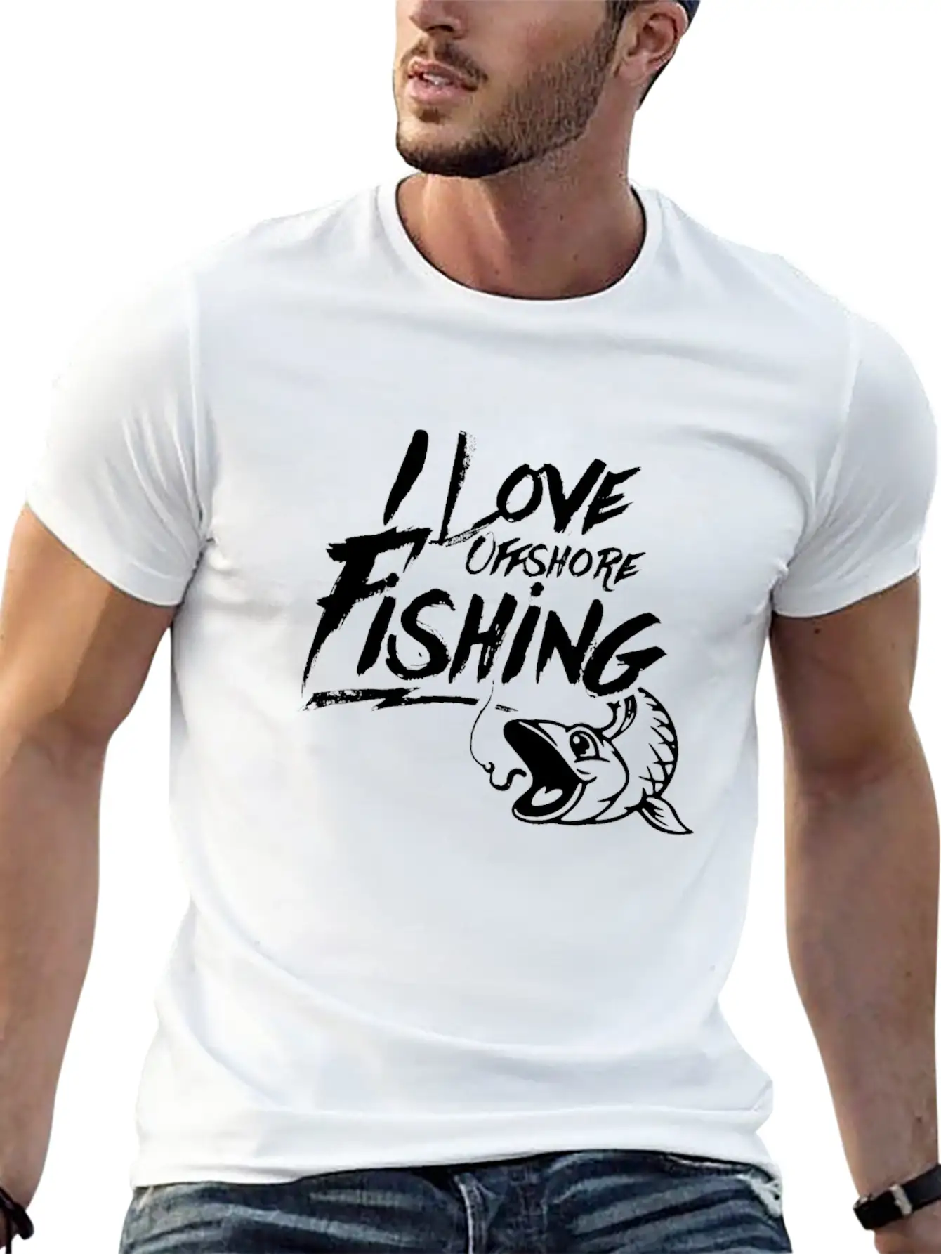 Fishing Fish Hook Fisher Fisherman Rod Unisex Casual T-Shirt – Clean Design For Daily Comfort