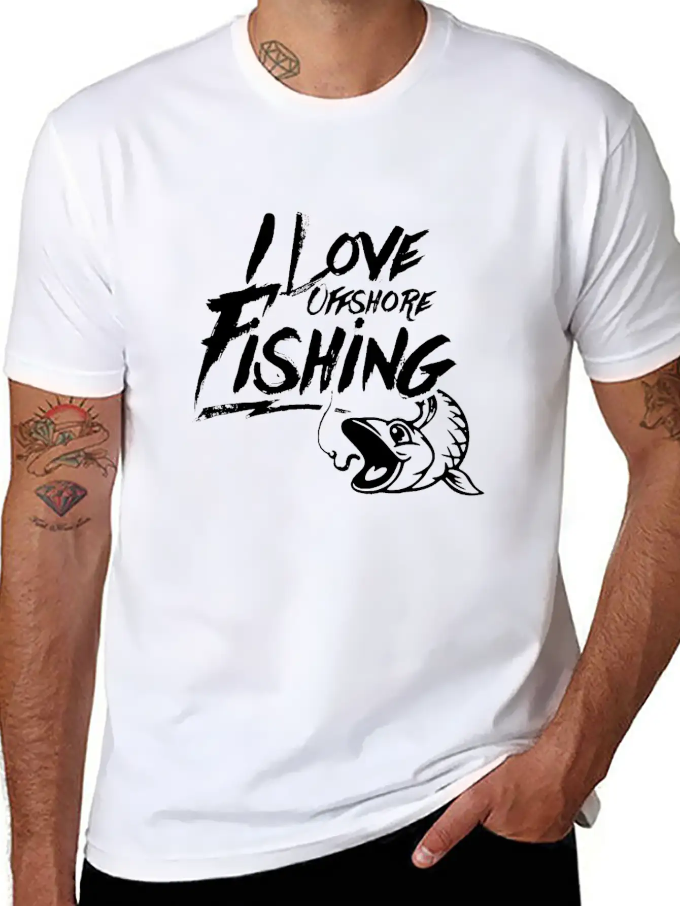 Fishing Fish Hook Fisher Fisherman Rod Unisex Casual T-Shirt – Clean Design For Daily Comfort