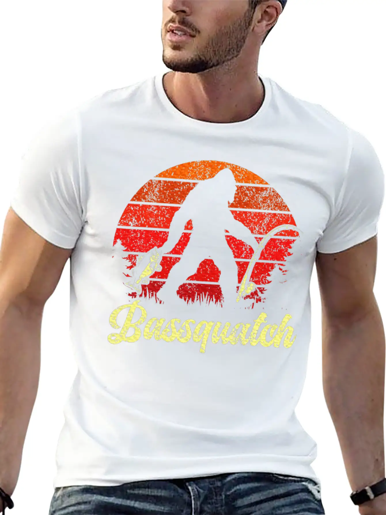 Fishing For Men Bass Fish Fisherman Basic Graphic T-Shirt – Daily Comfort In Soft Cotton