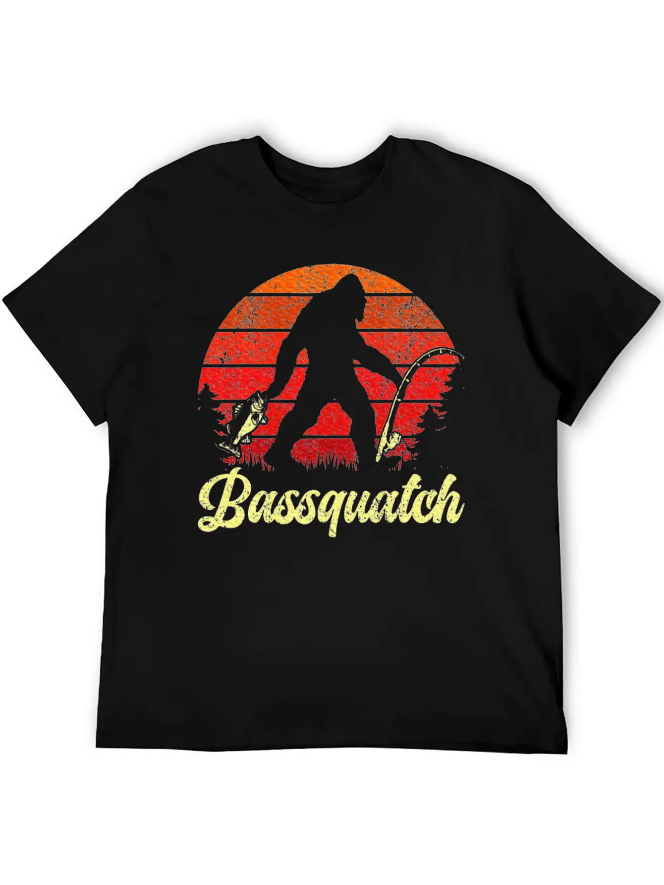 Fishing For Men Bass Fish Fisherman Basic Graphic T-Shirt – Daily Comfort In Soft Cotton