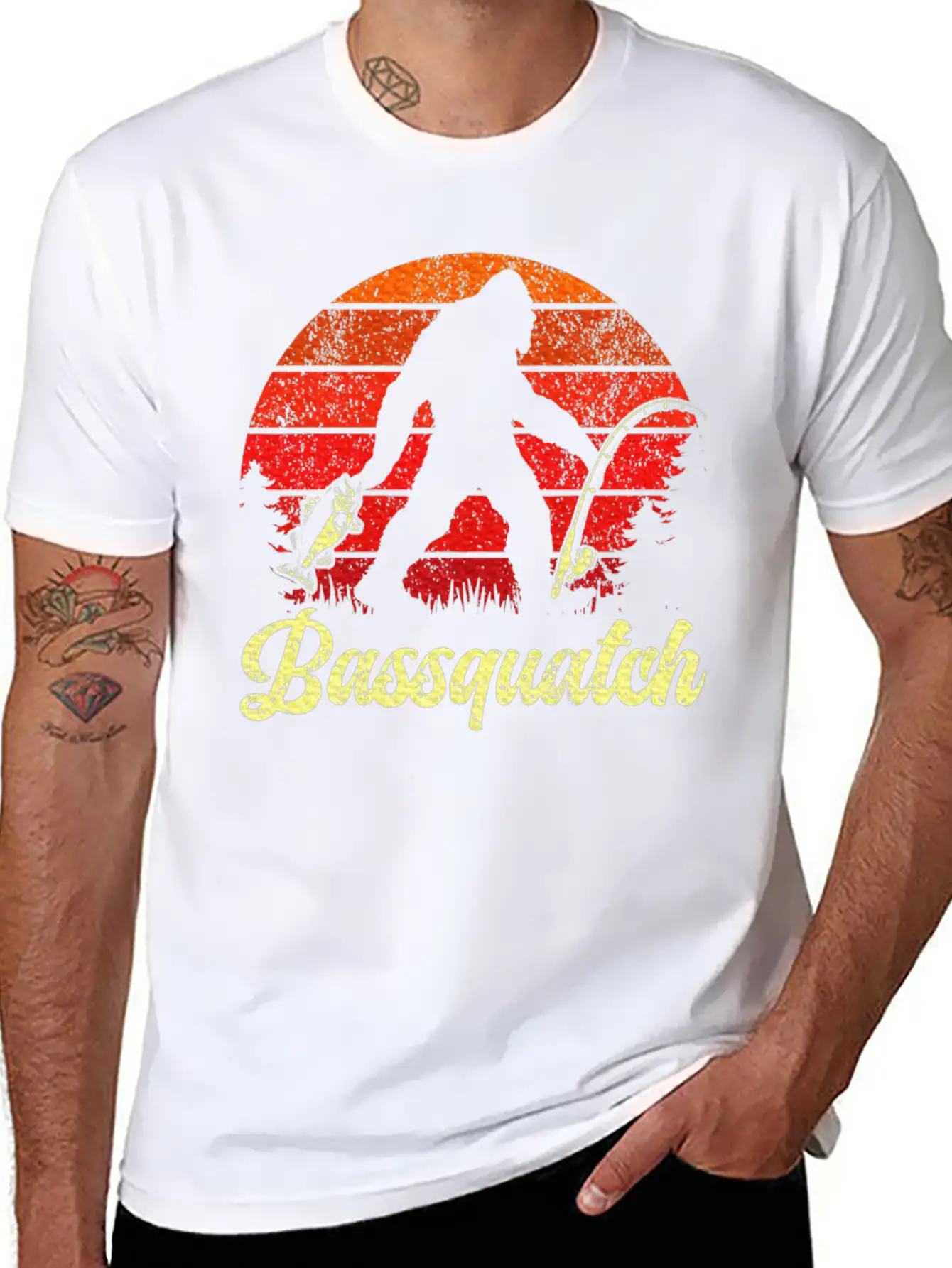 Fishing For Men Bass Fish Fisherman Basic Graphic T-Shirt – Daily Comfort In Soft Cotton