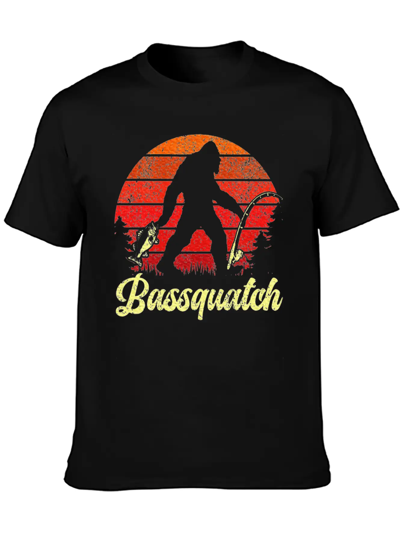 Fishing For Men Bass Fish Fisherman Basic Graphic T-Shirt – Daily Comfort In Soft Cotton