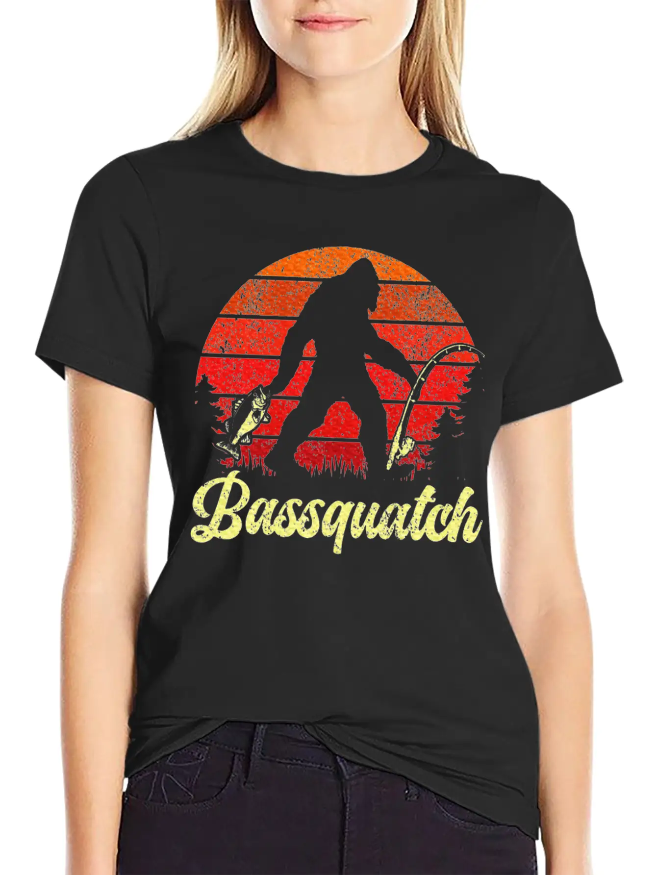 Fishing For Men Bass Fish Fisherman Basic Graphic T-Shirt – Daily Comfort In Soft Cotton