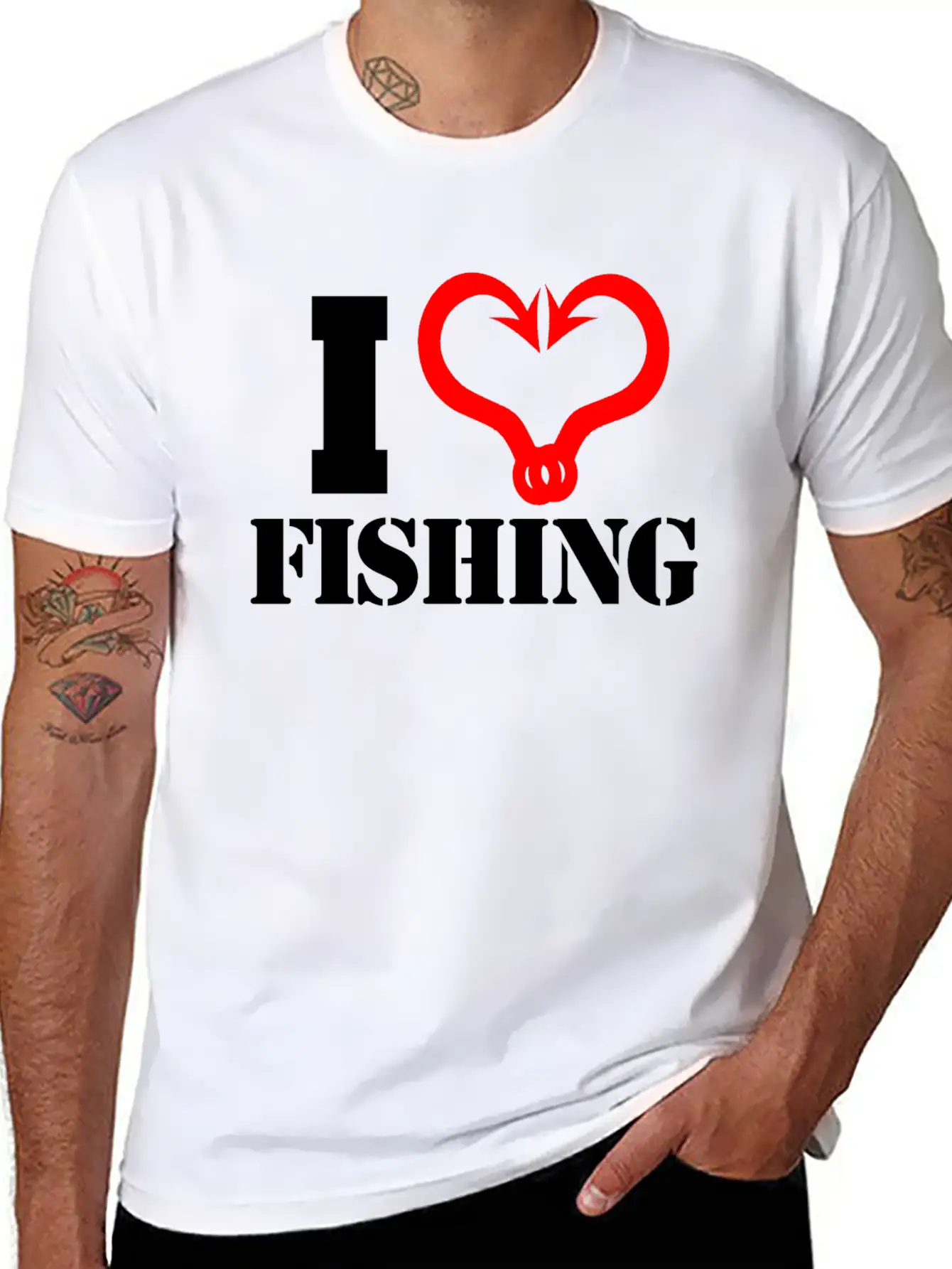 Fishing Gift Fish Unisex Short Sleeve Soft Cotton T-Shirt – Casual Everyday Wear