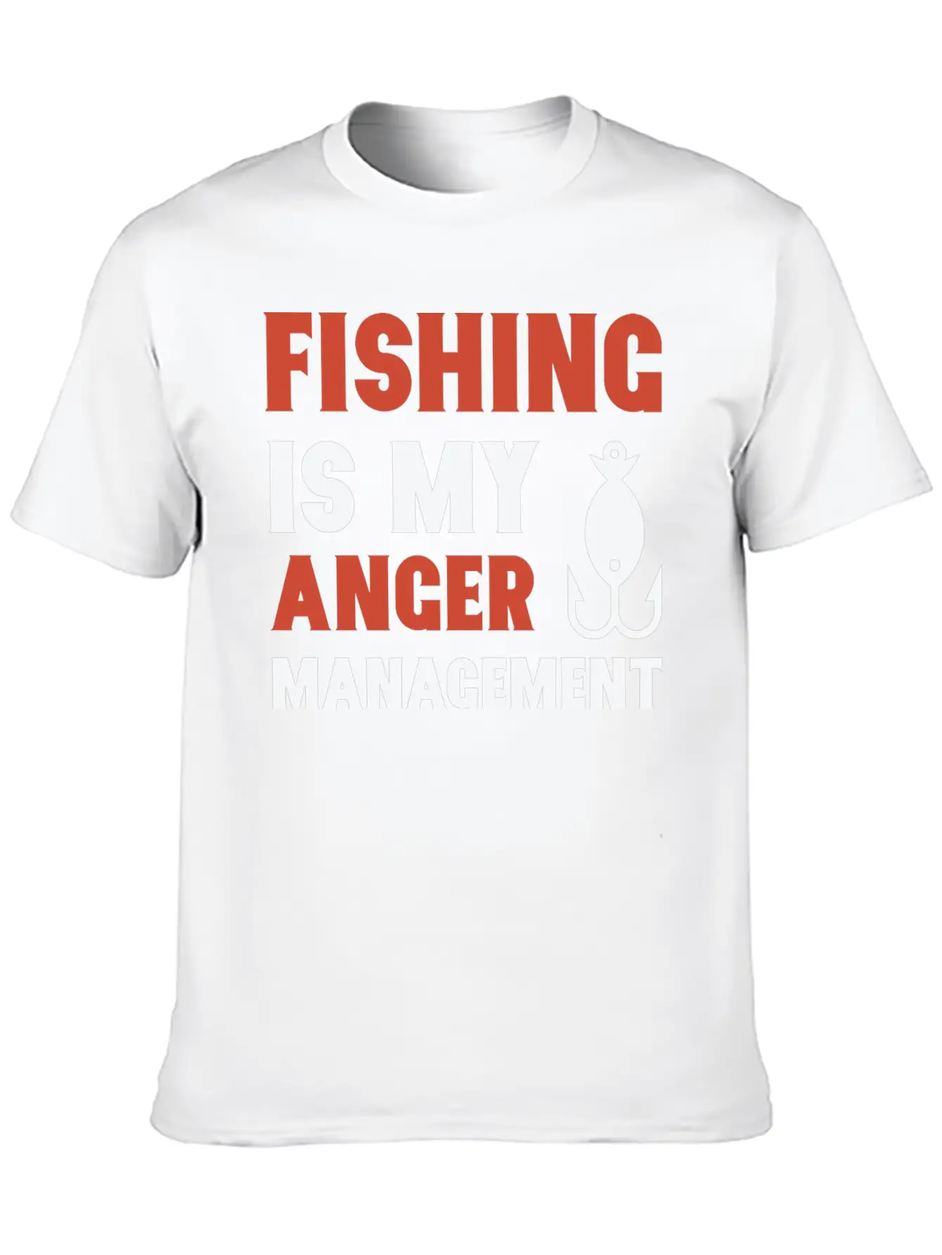 Fishing Is My Anger Management Essential Unisex Summer Tee – Soft Cotton Casual Fit