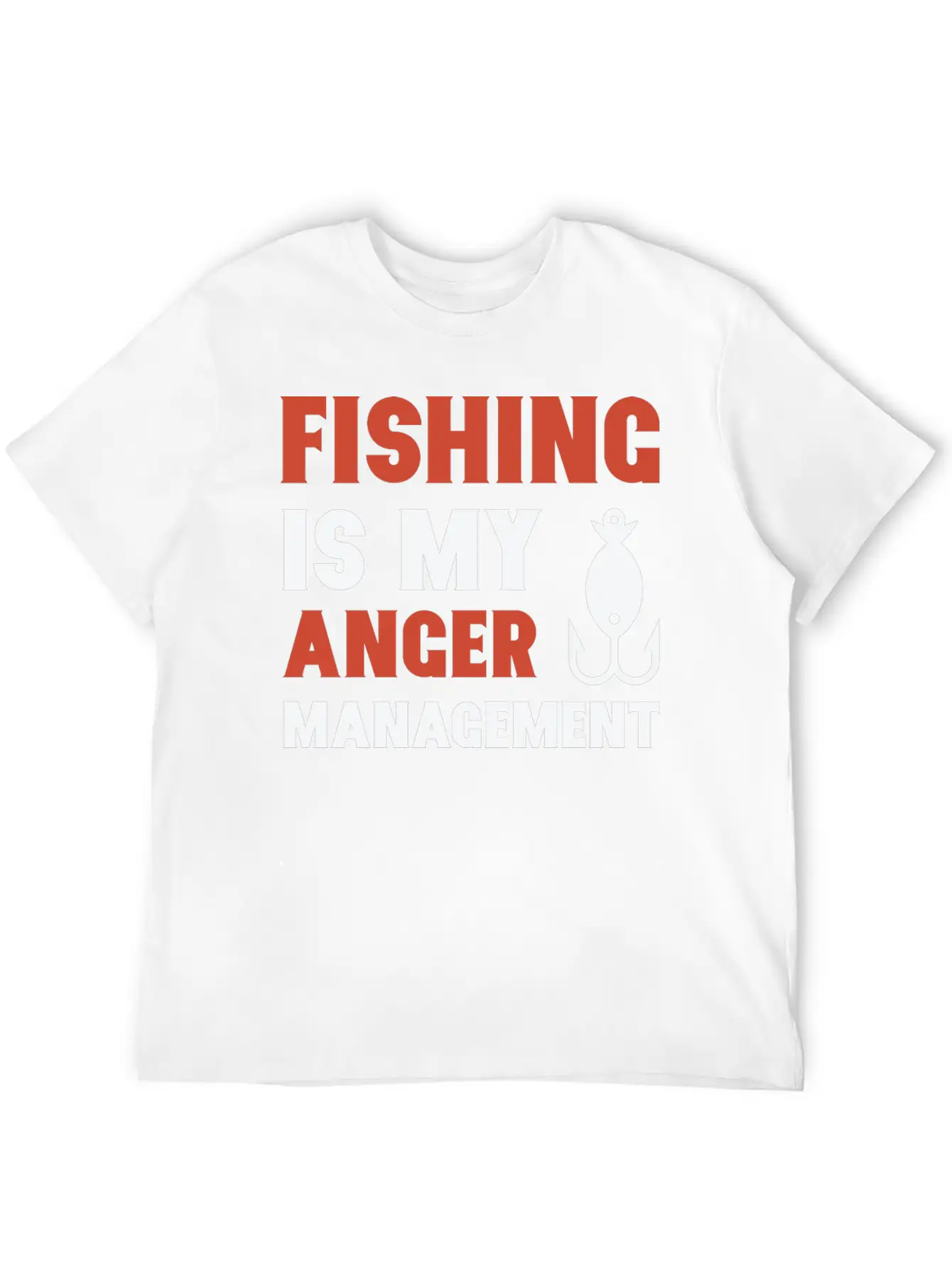 Fishing Is My Anger Management Essential Unisex Summer Tee – Soft Cotton Casual Fit