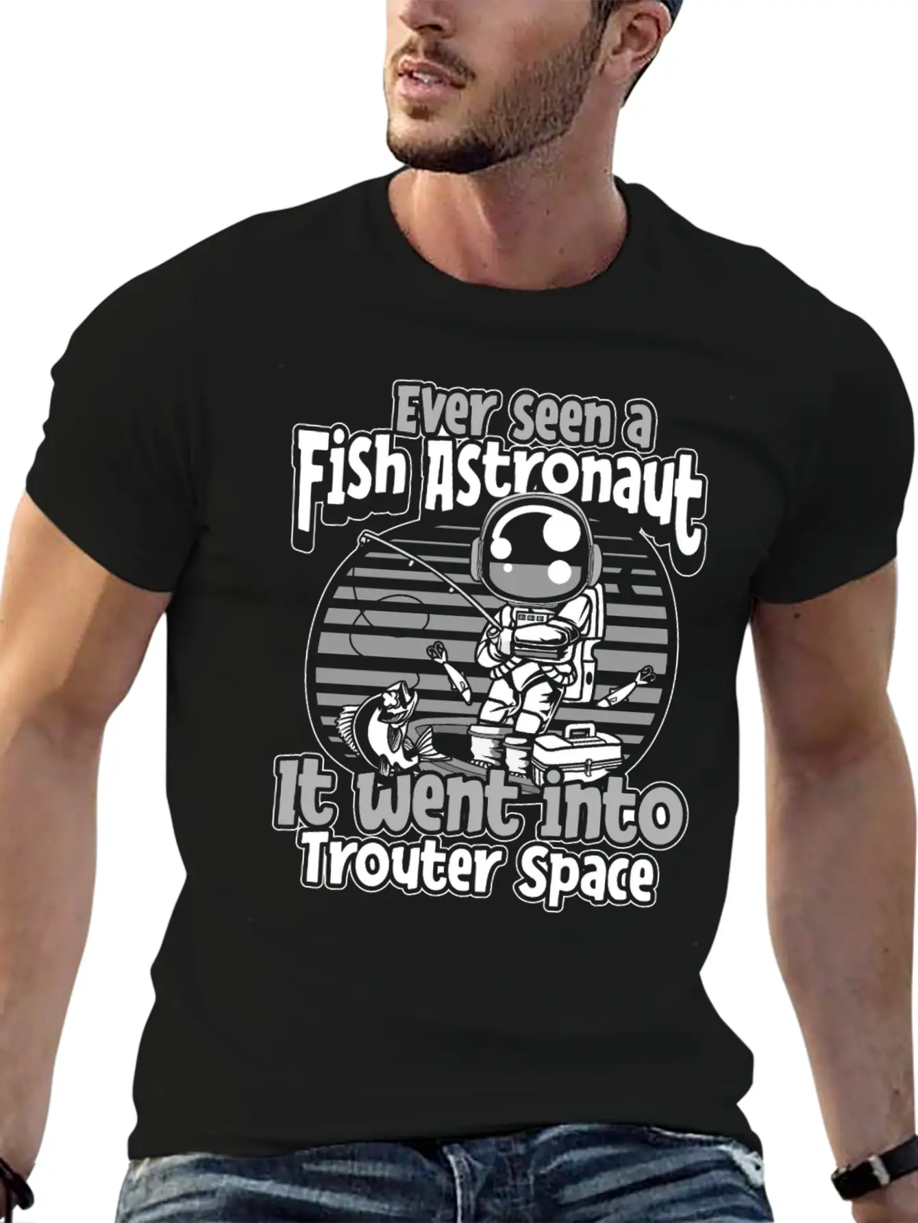 Fishing Rod Fish Fisherman Stylish Everyday T-Shirt – Unisex Basic Cotton Tee