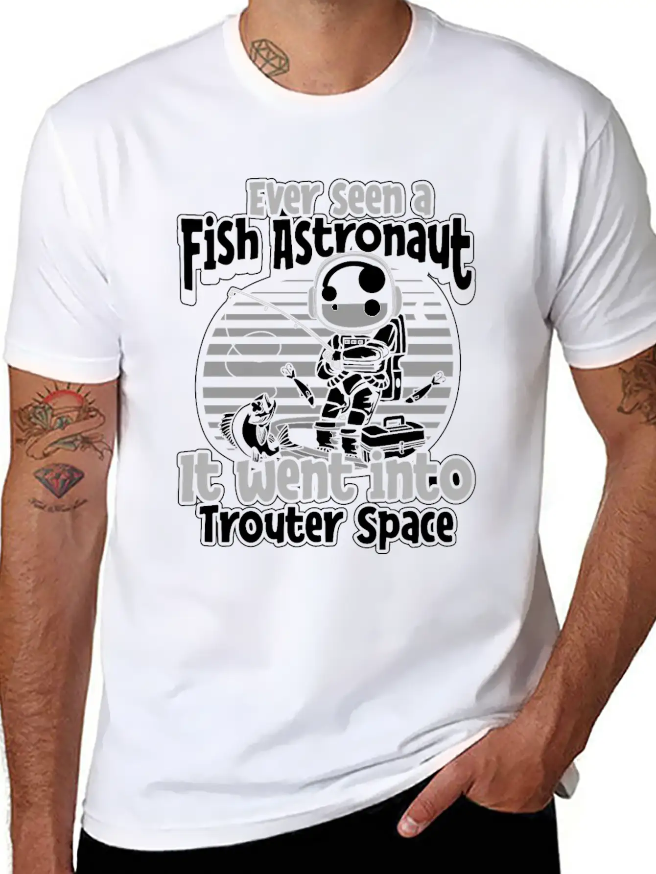 Fishing Rod Fish Fisherman Stylish Everyday T-Shirt – Unisex Basic Cotton Tee