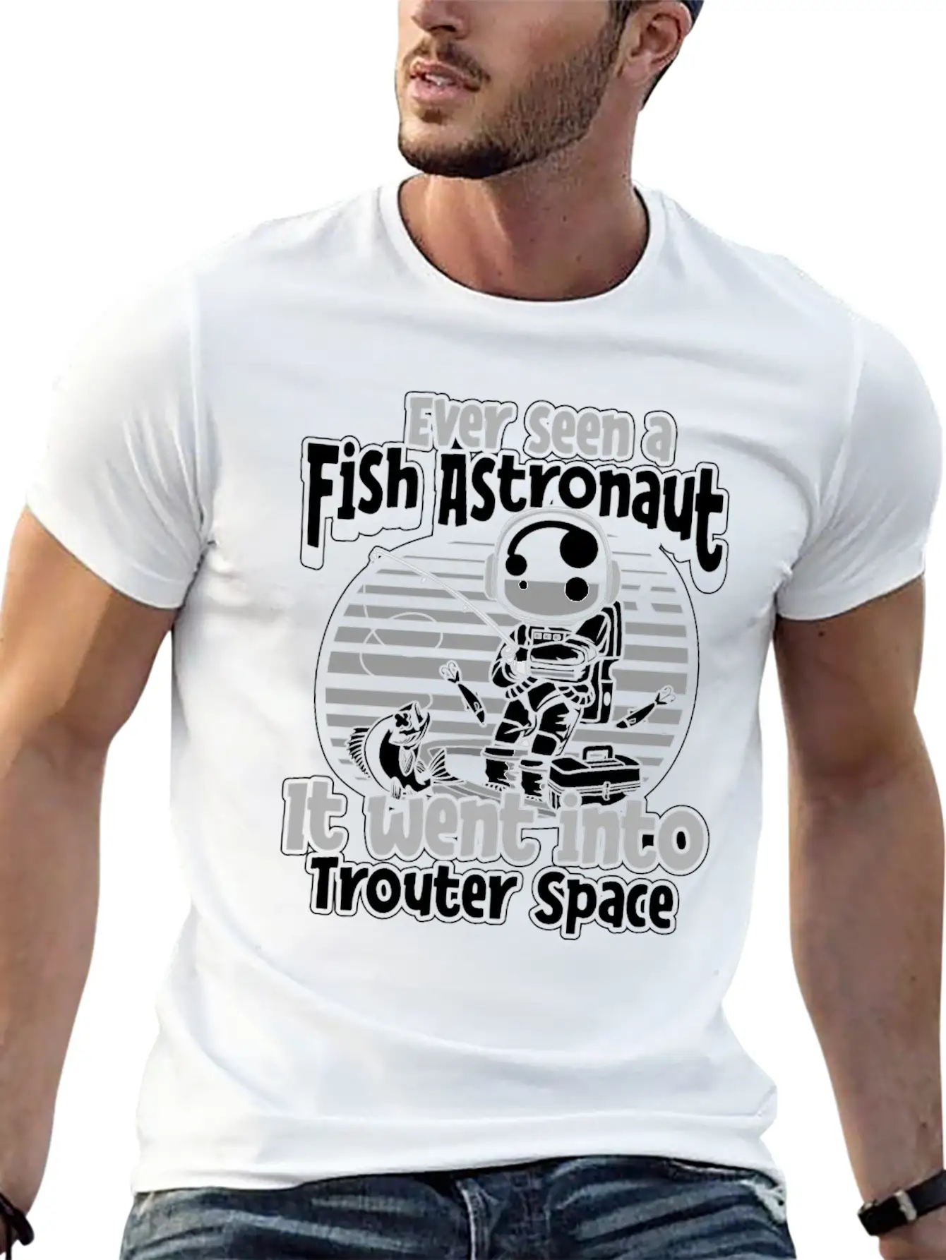 Fishing Rod Fish Fisherman Stylish Everyday T-Shirt – Unisex Basic Cotton Tee