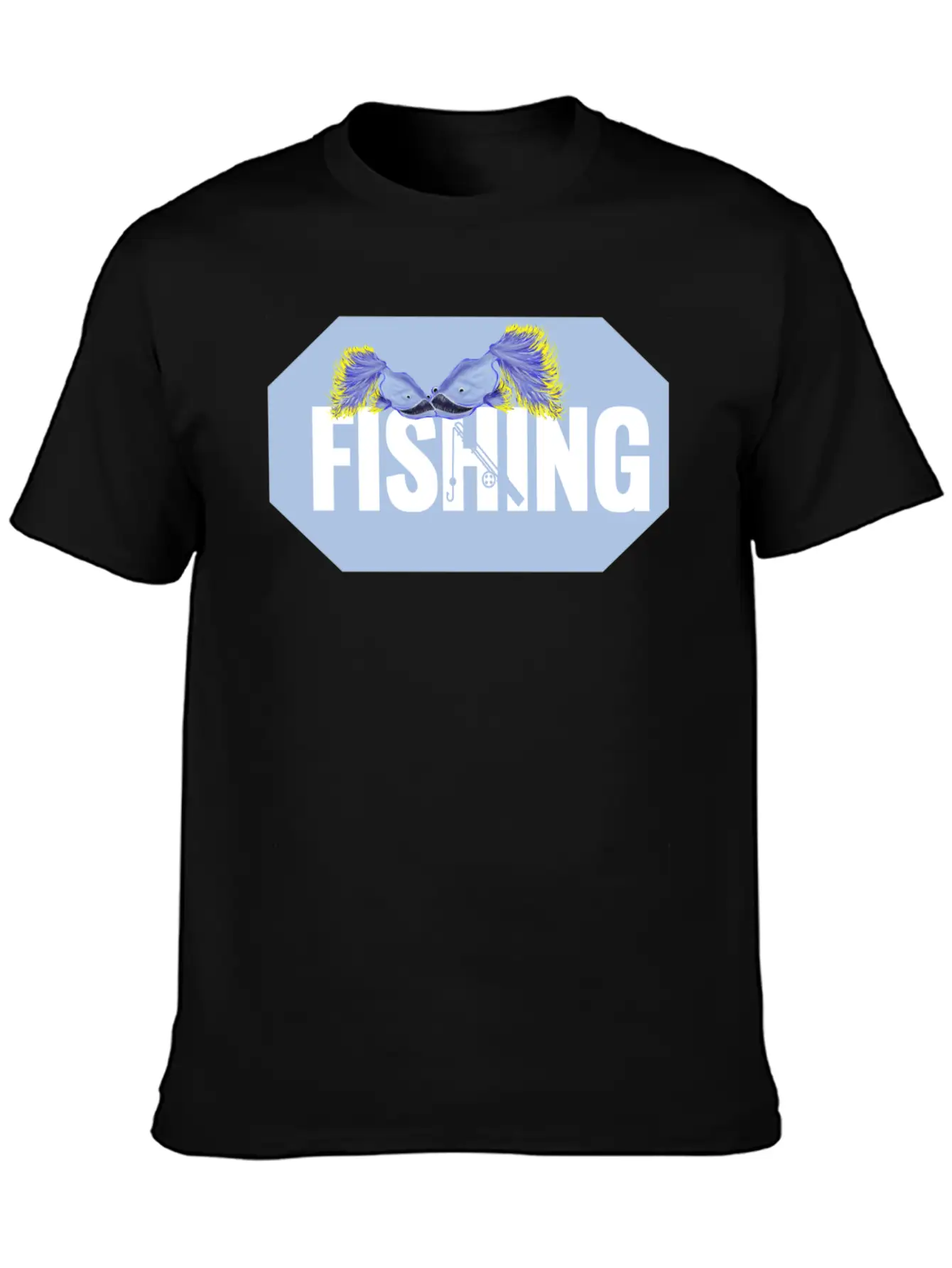Fishing Thick Lettering Stylish Everyday T-Shirt – Unisex Basic Cotton Tee