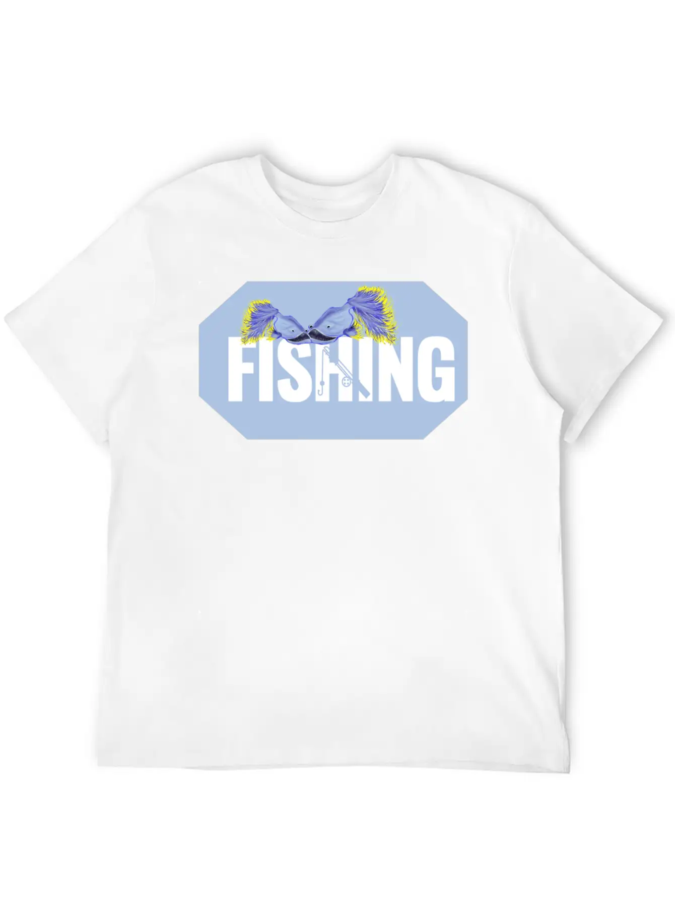 Fishing Thick Lettering Stylish Everyday T-Shirt – Unisex Basic Cotton Tee