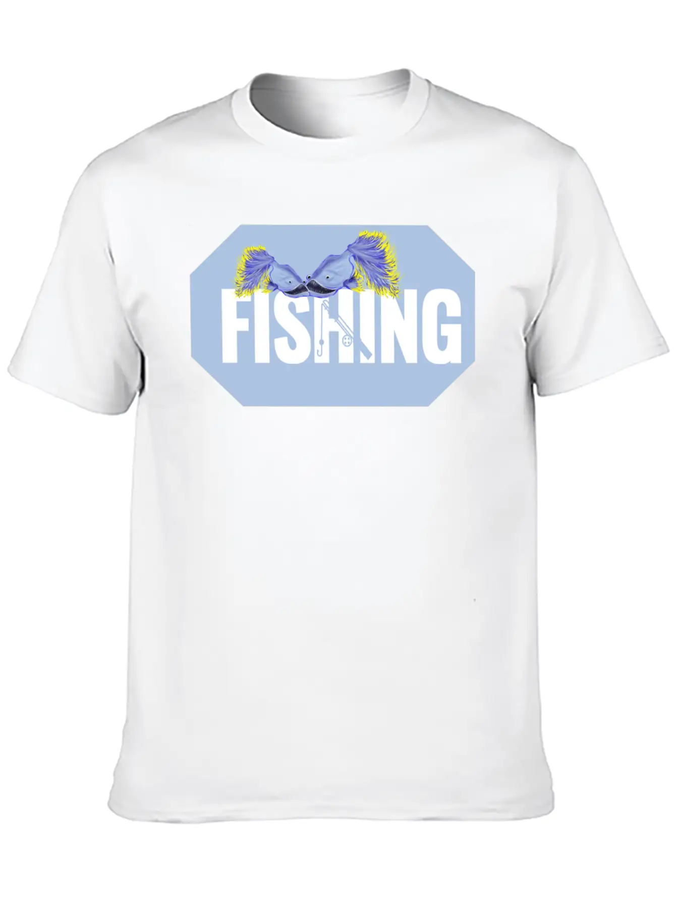 Fishing Thick Lettering Stylish Everyday T-Shirt – Unisex Basic Cotton Tee
