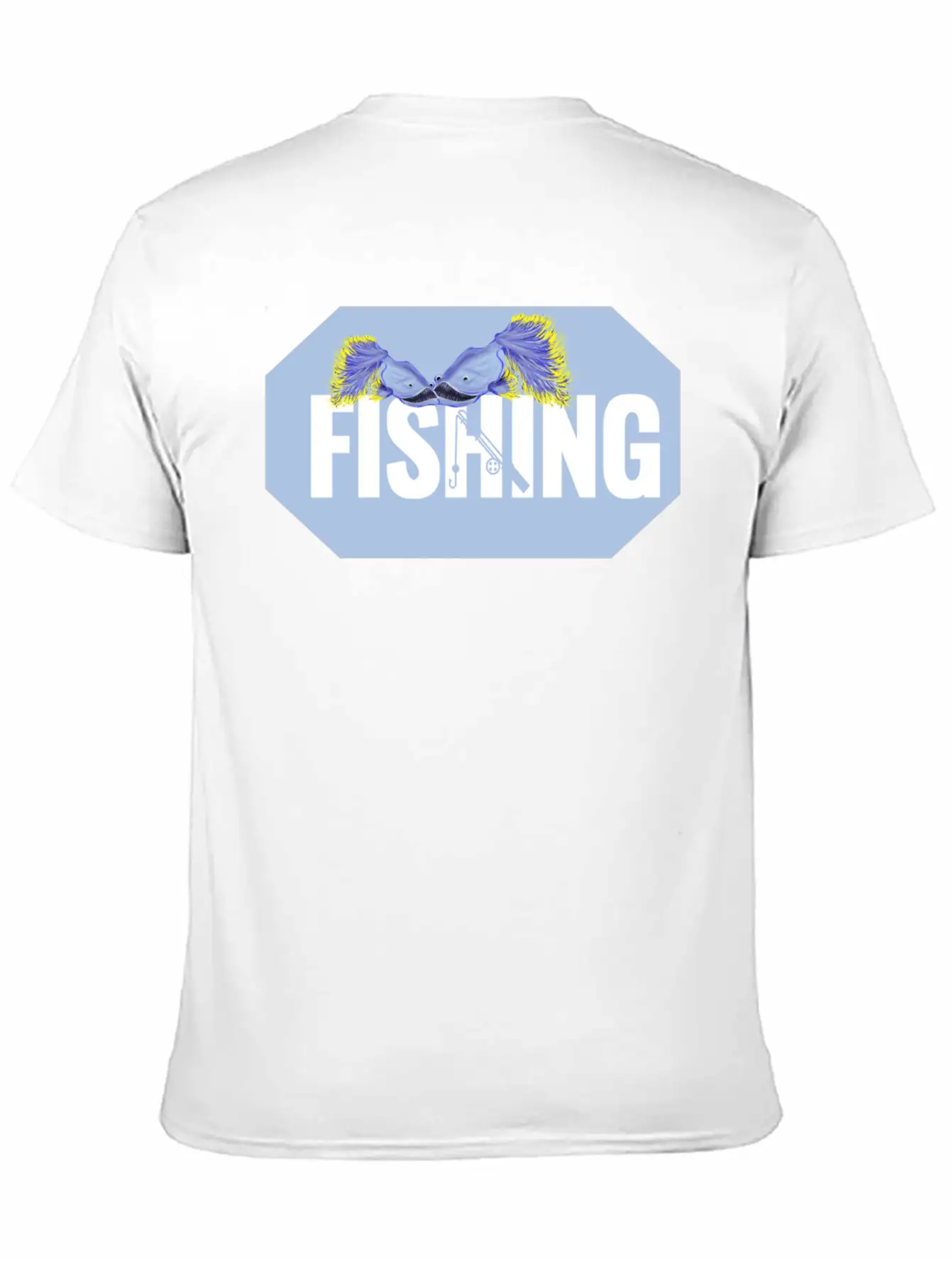 Fishing Thick Lettering Stylish Everyday T-Shirt – Unisex Basic Cotton Tee