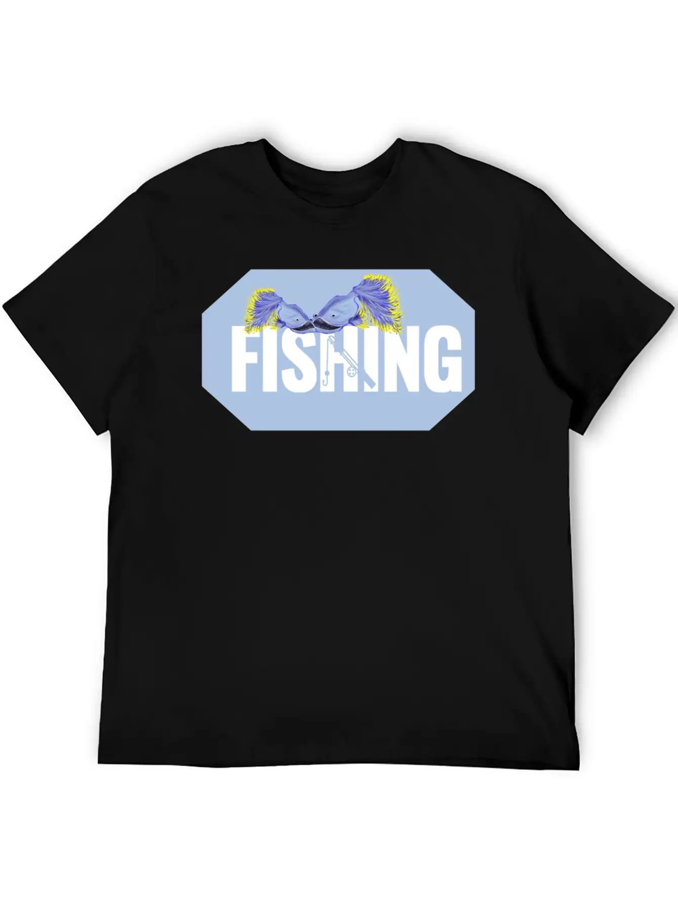 Fishing Thick Lettering Stylish Everyday T-Shirt – Unisex Basic Cotton Tee