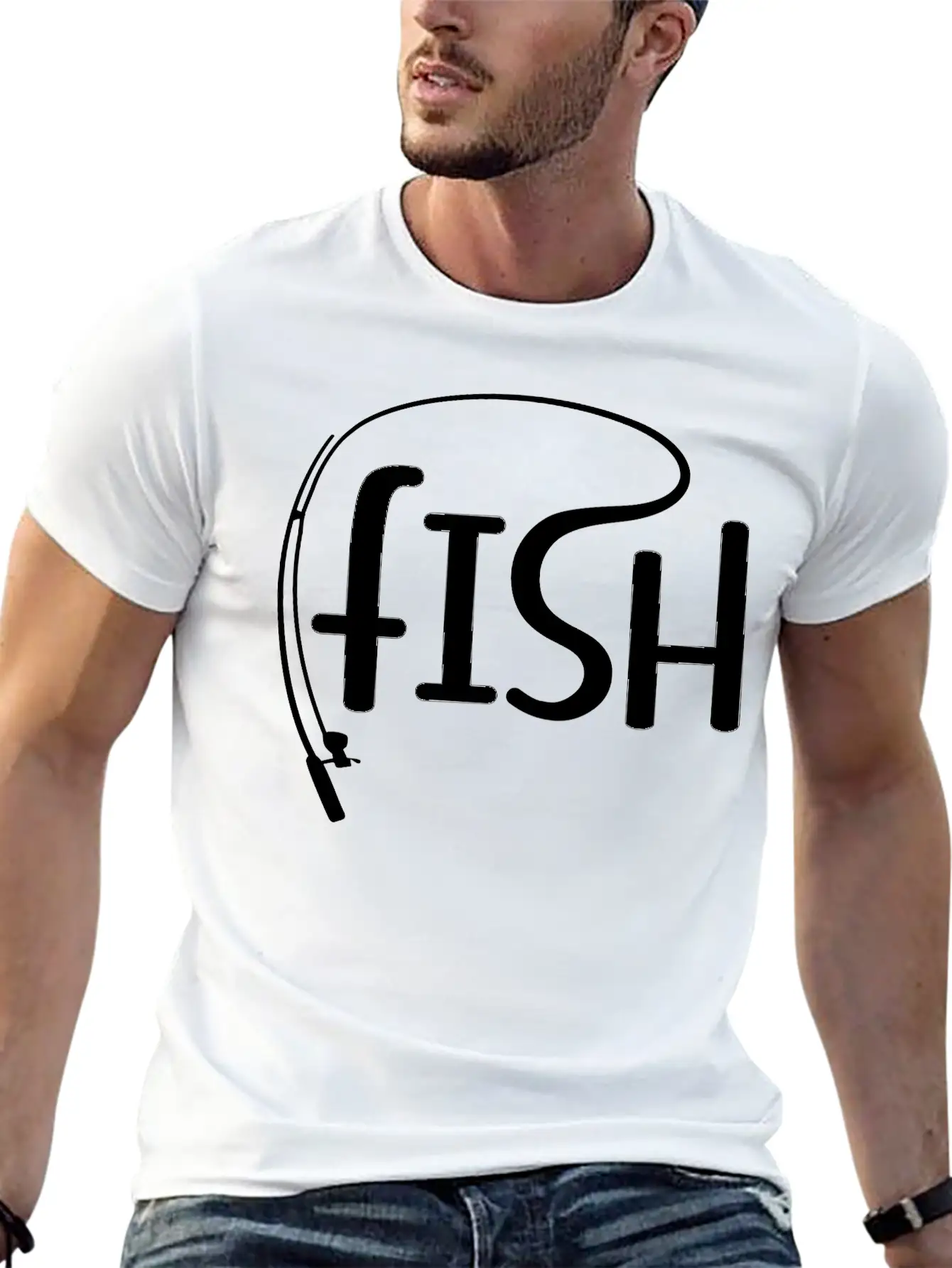 Fishing Unisex Casual T-Shirt – Clean Design For Daily Comfort