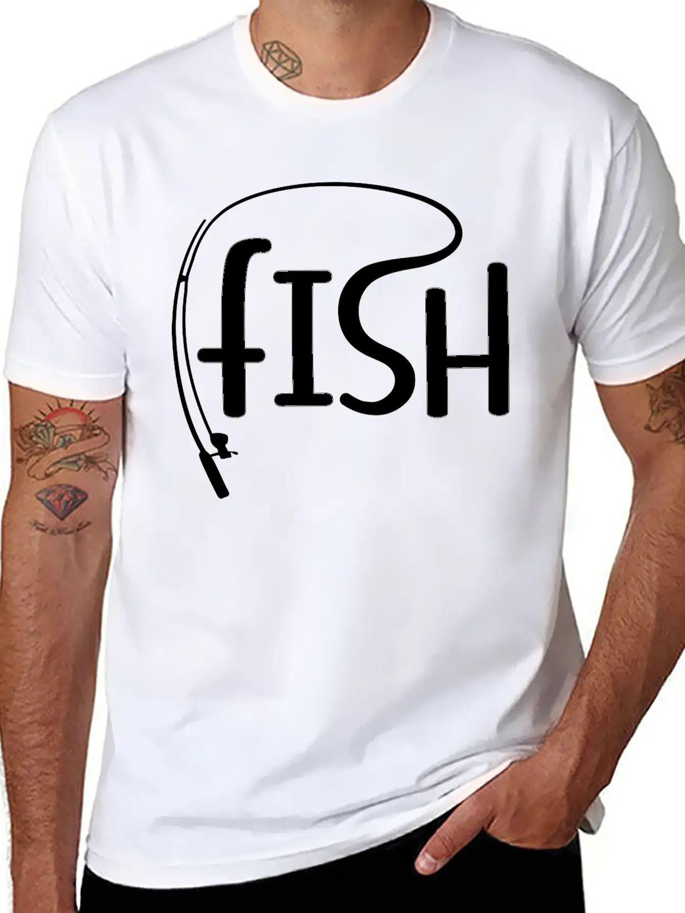 Fishing Unisex Casual T-Shirt – Clean Design For Daily Comfort