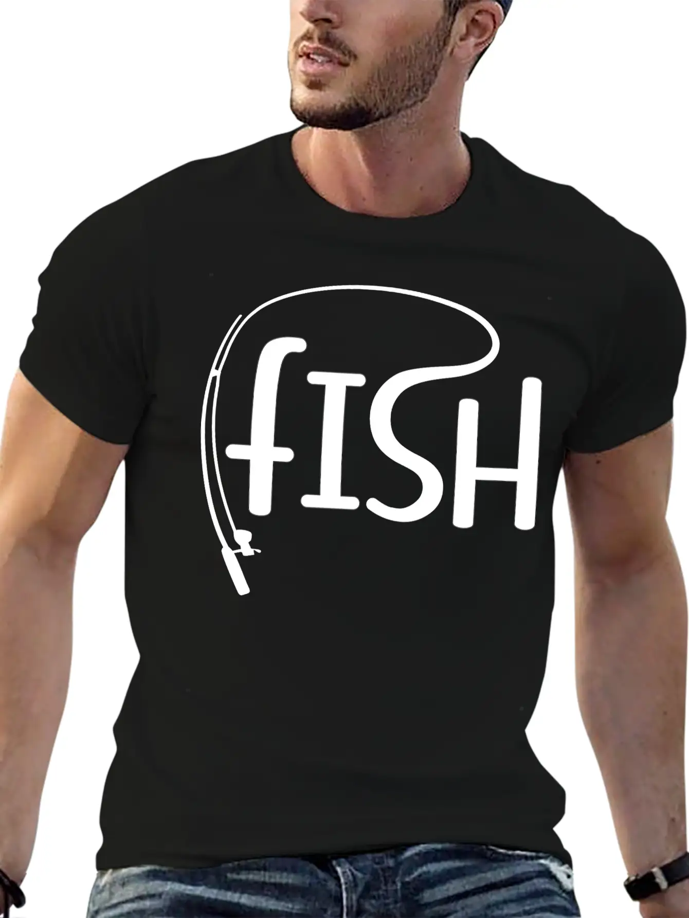 Fishing Unisex Casual T-Shirt – Clean Design For Daily Comfort