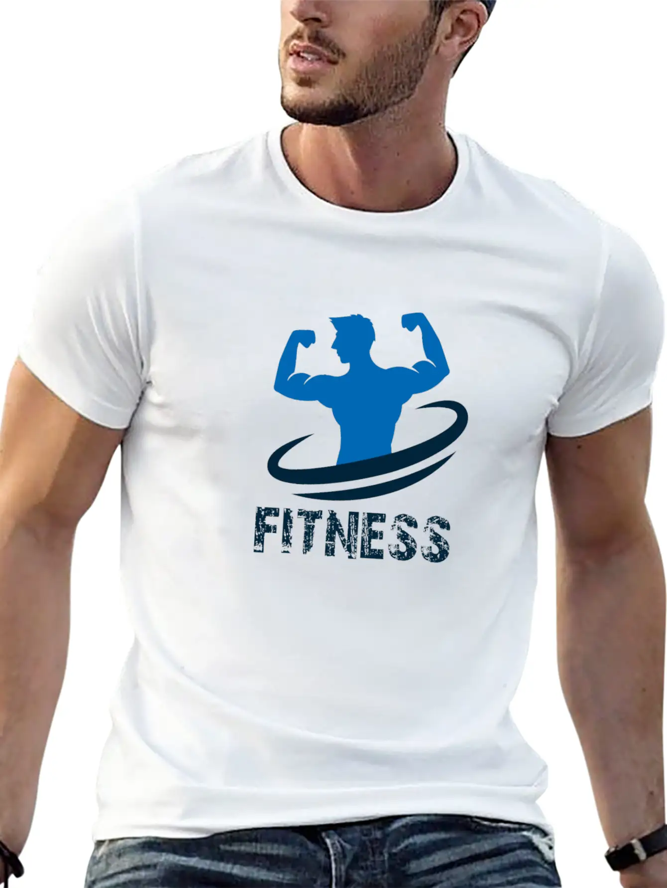 Fitness Design Basic Graphic T-Shirt – Daily Comfort In Soft Cotton