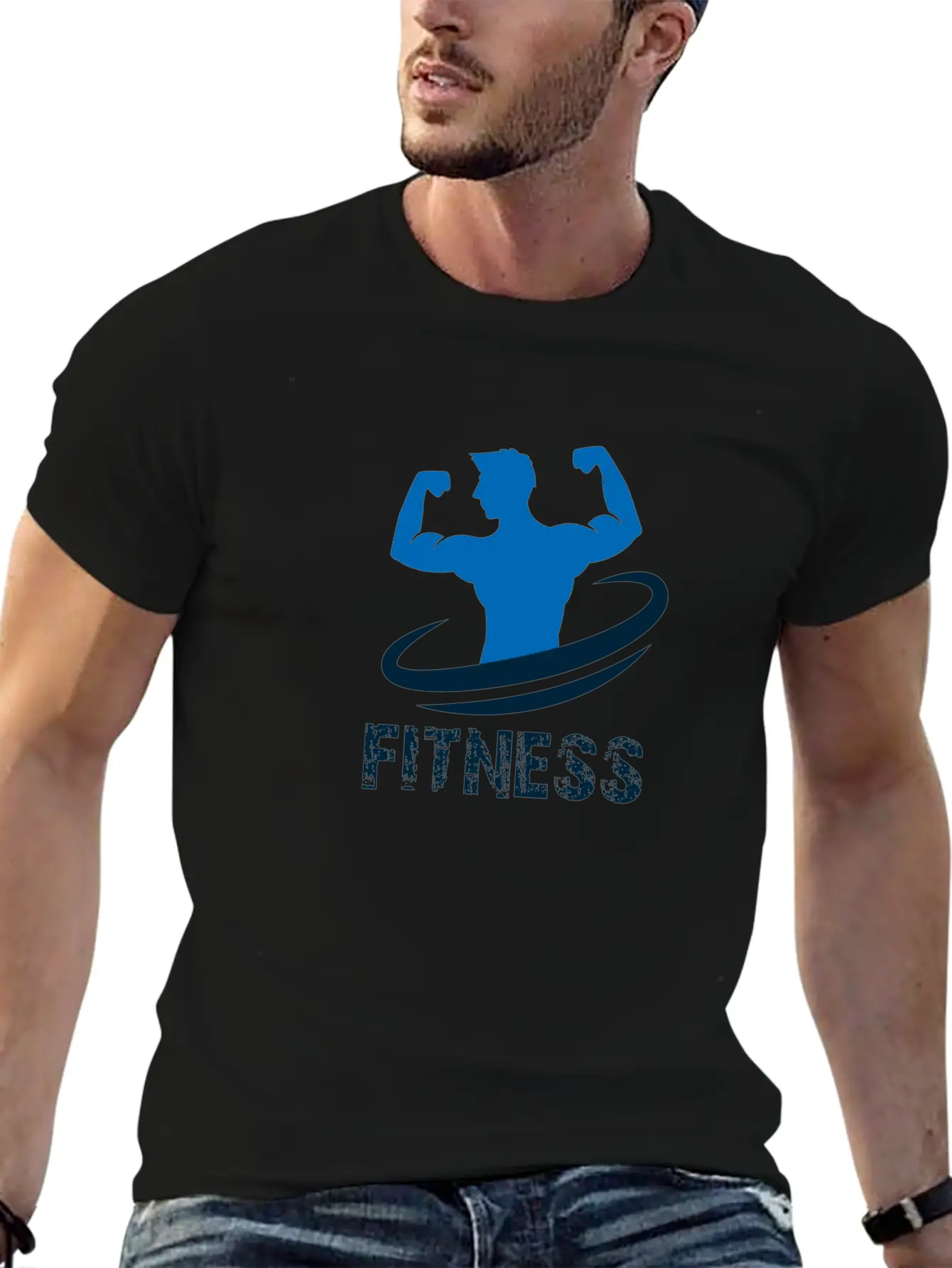 Fitness Design Basic Graphic T-Shirt – Daily Comfort In Soft Cotton