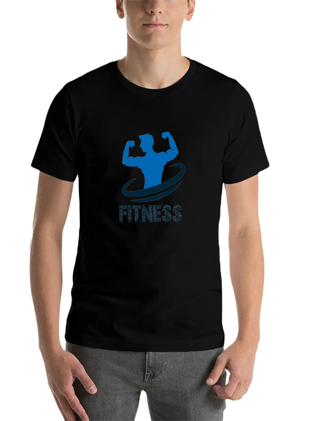 Fitness Design Basic Graphic T-Shirt – Daily Comfort In Soft Cotton
