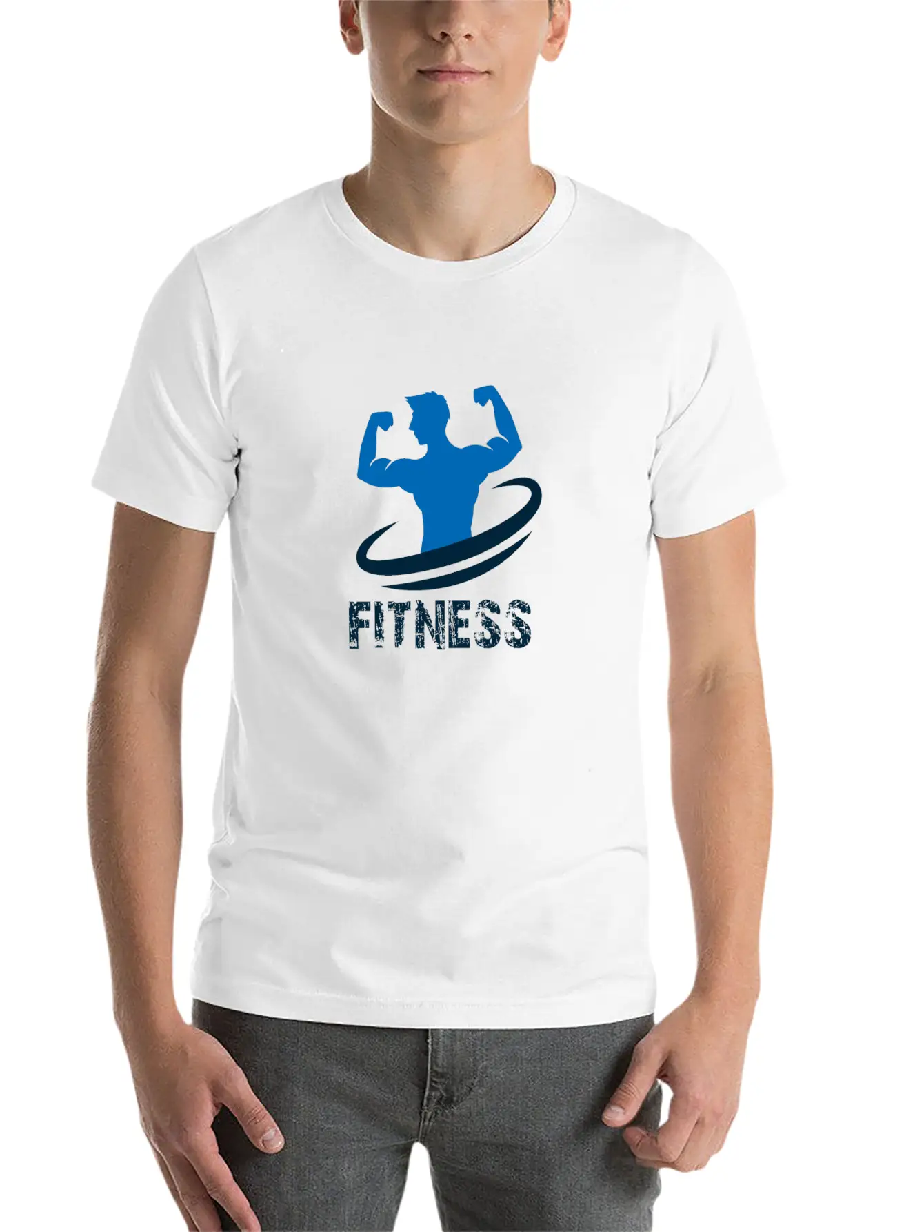 Fitness Design Basic Graphic T-Shirt – Daily Comfort In Soft Cotton