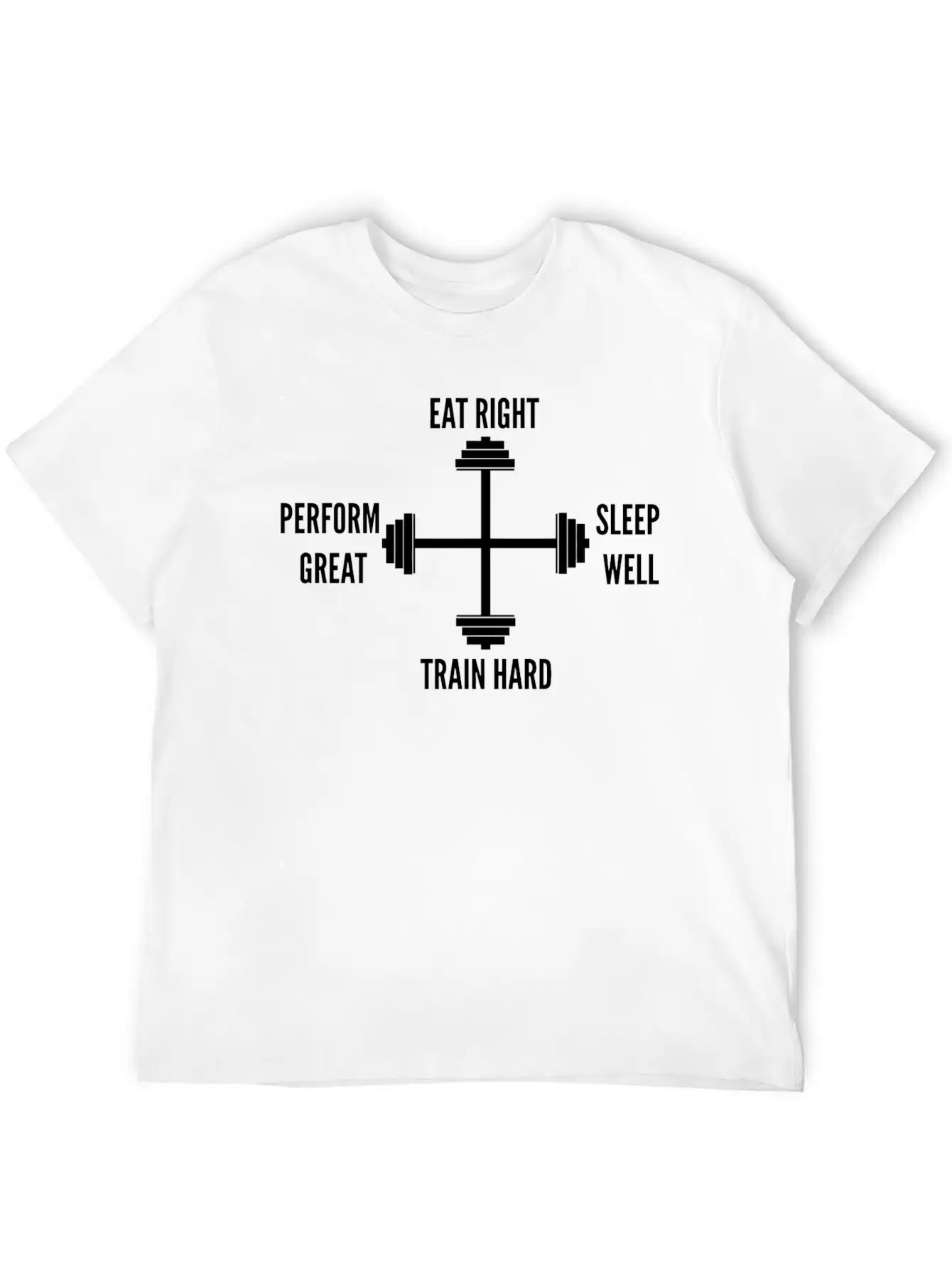 Fitness - Fitness Compass Unisex Short Sleeve Soft Cotton T-Shirt – Casual Everyday Wear