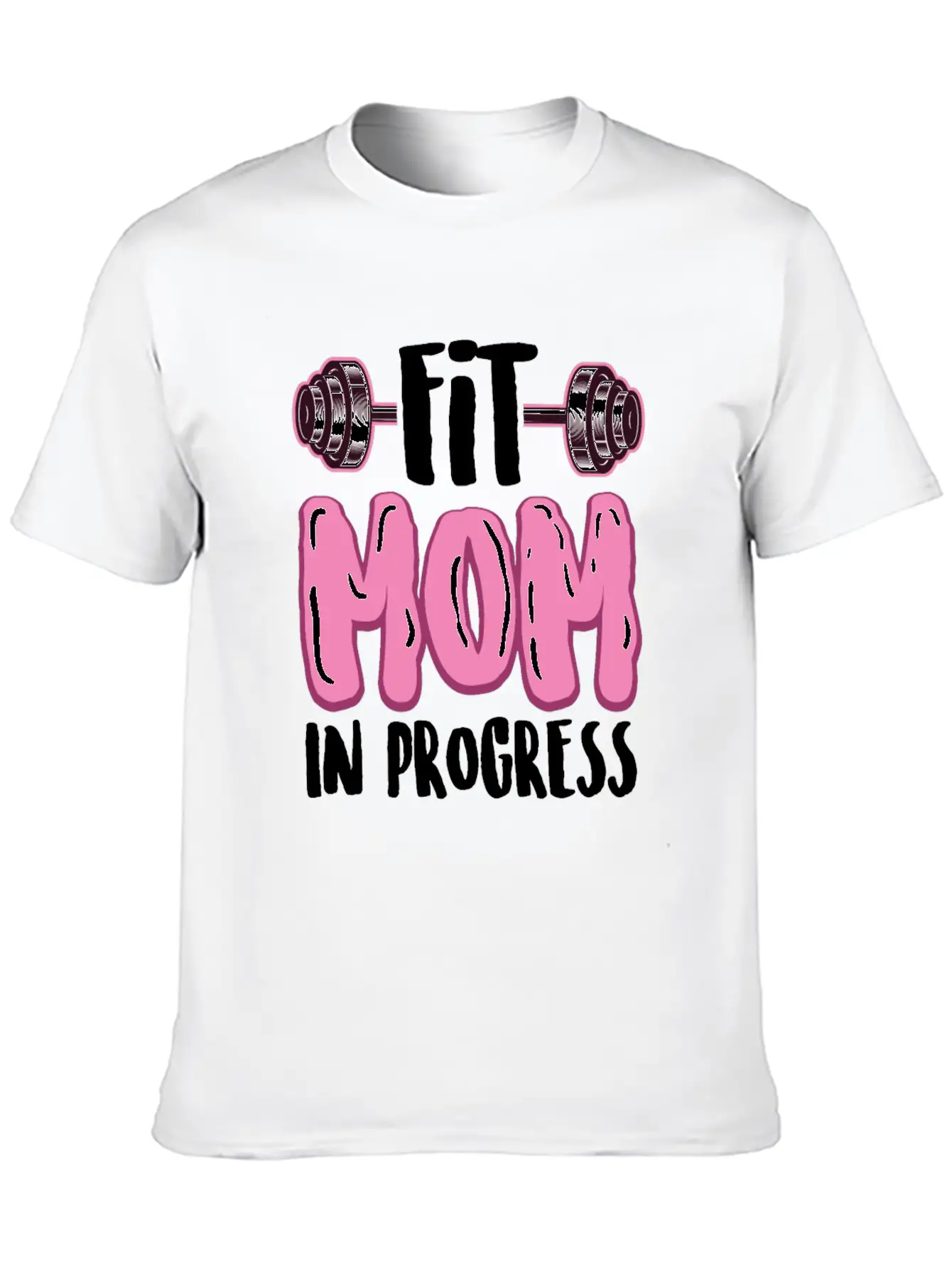Fitness Mom In Progress Comfortable Minimalist Graphic Tee – Summer Style Essential