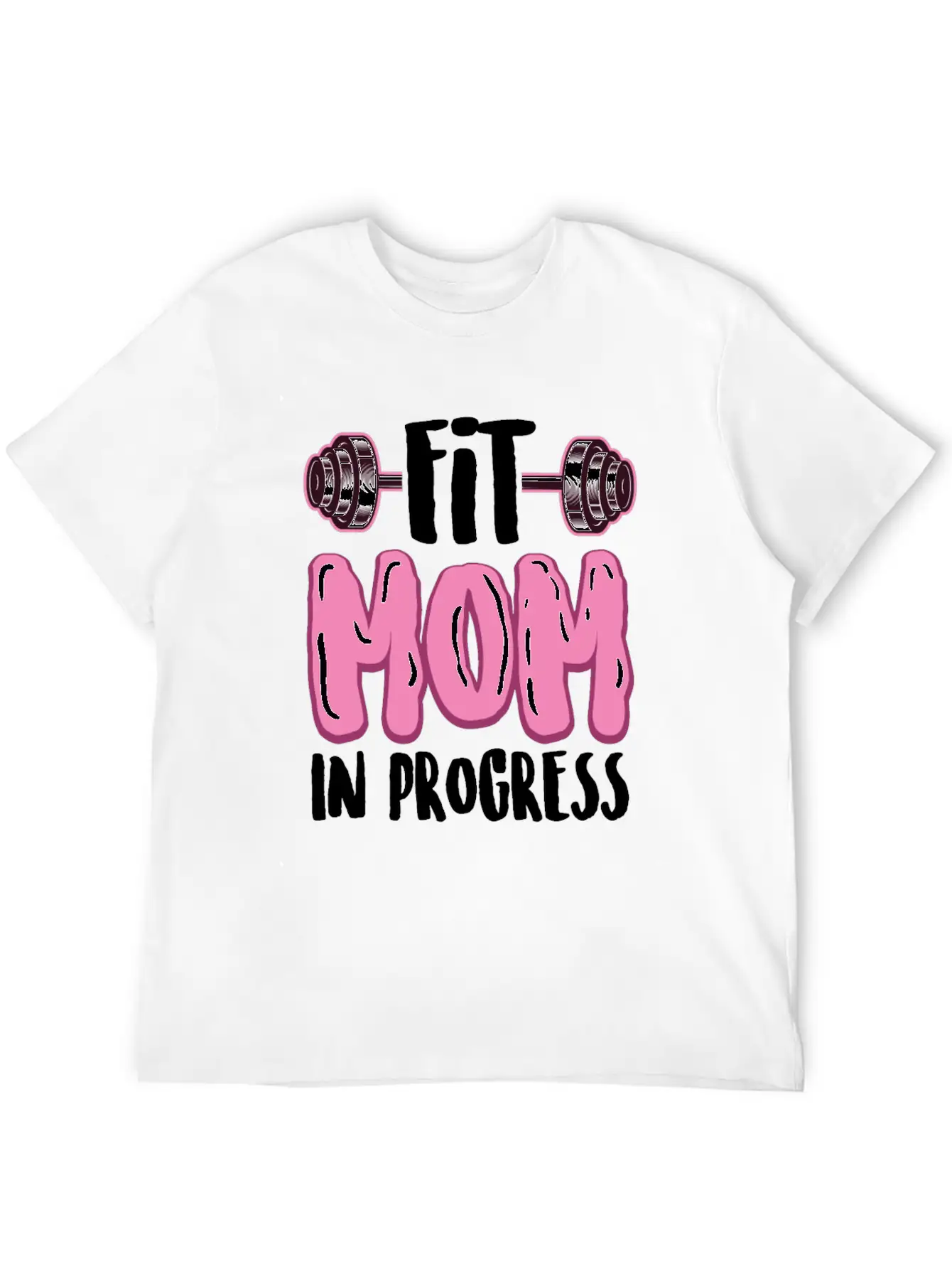 Fitness Mom In Progress Comfortable Minimalist Graphic Tee – Summer Style Essential