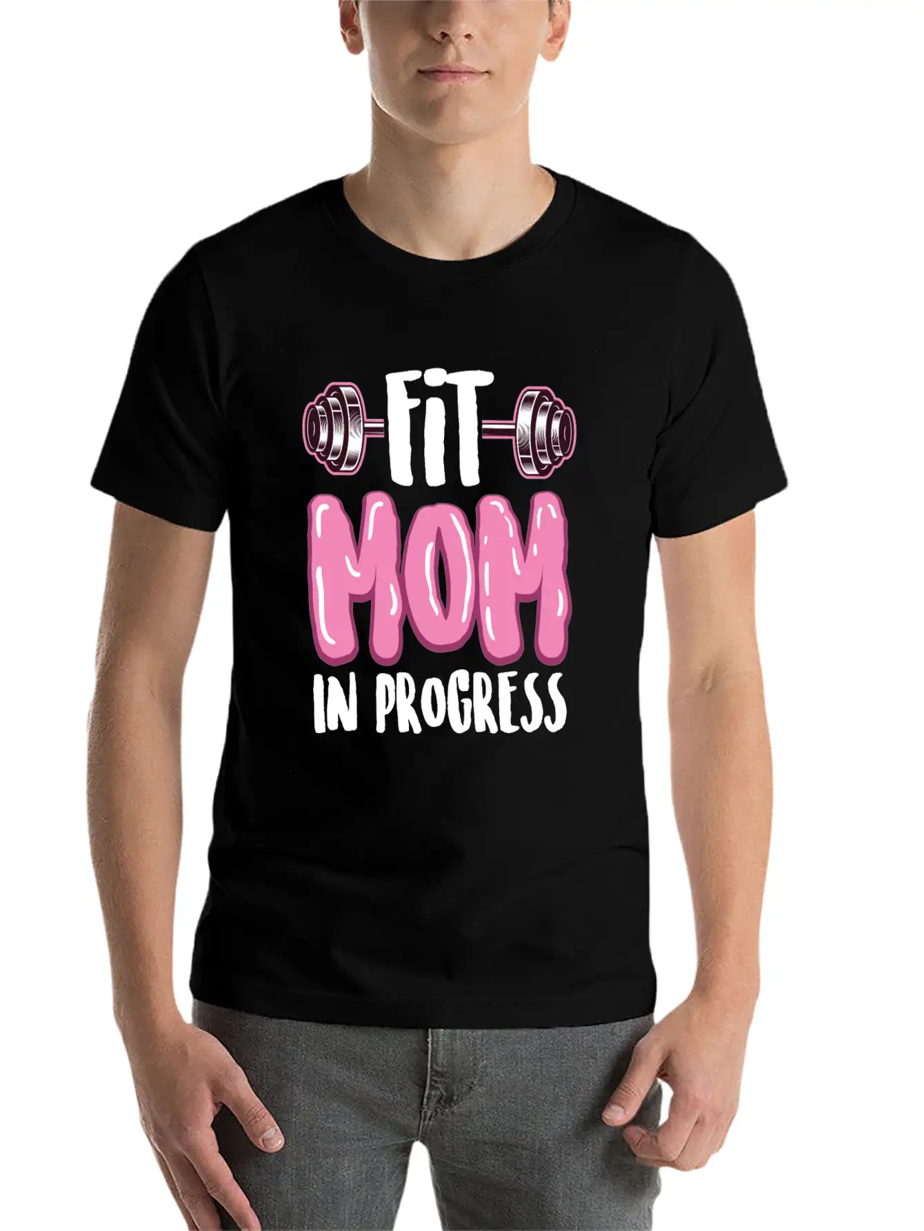 Fitness Mom In Progress Comfortable Minimalist Graphic Tee – Summer Style Essential
