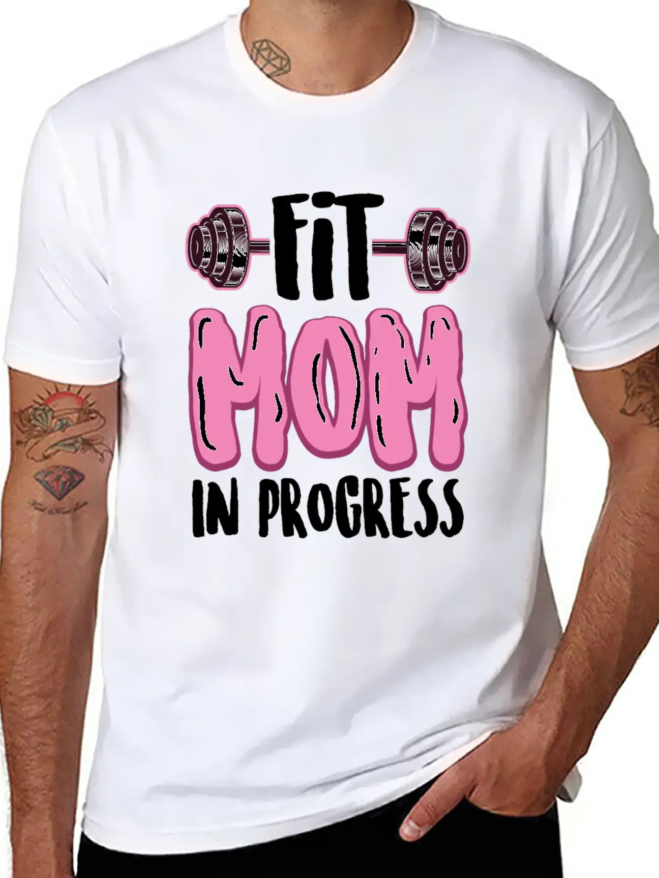 Fitness Mom In Progress Comfortable Minimalist Graphic Tee – Summer Style Essential