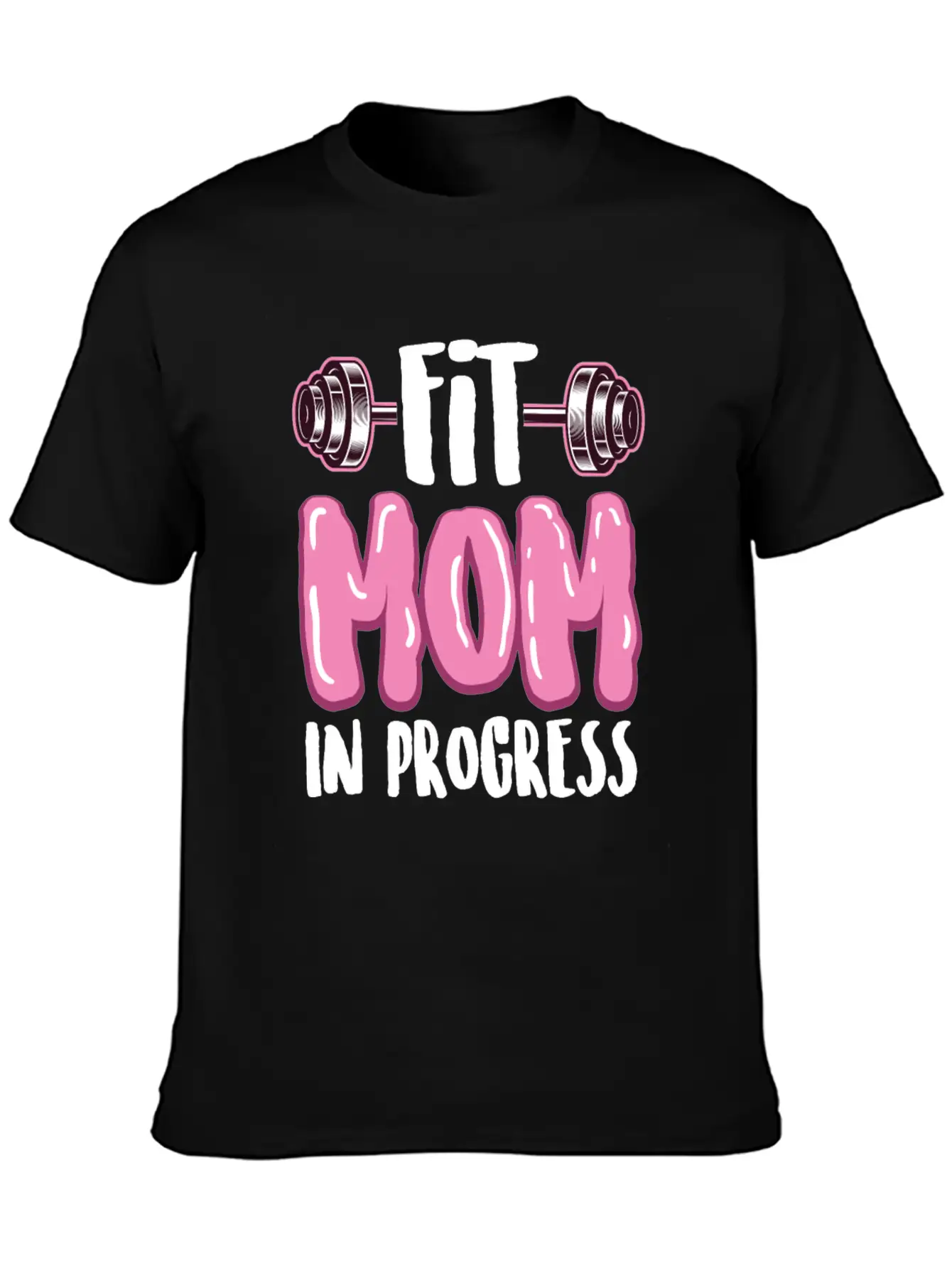 Fitness Mom In Progress Comfortable Minimalist Graphic Tee – Summer Style Essential