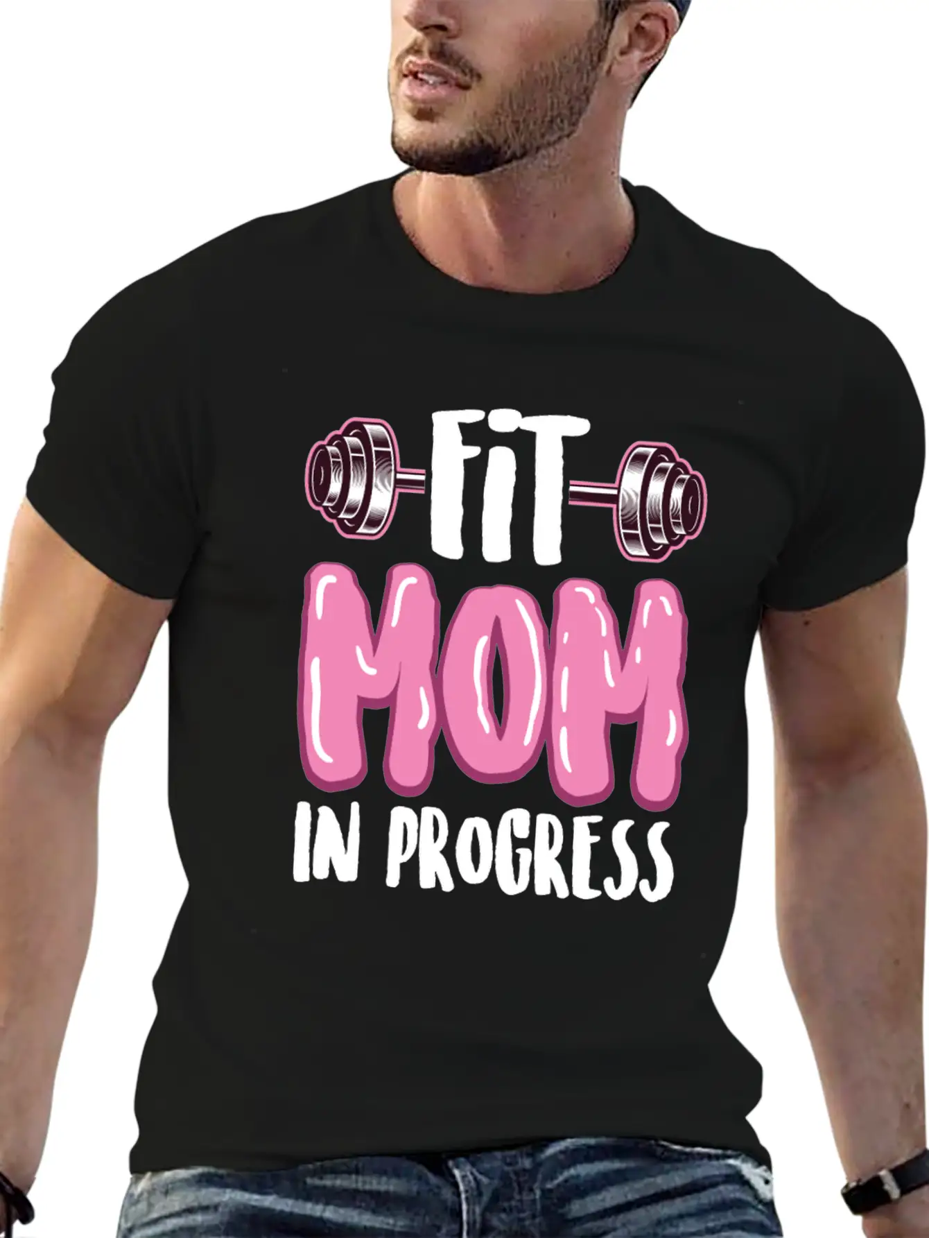 Fitness Mom In Progress Comfortable Minimalist Graphic Tee – Summer Style Essential