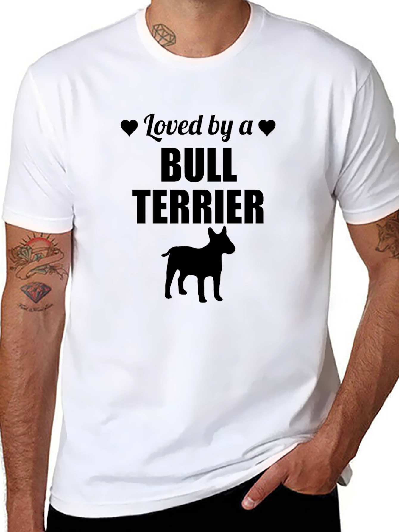 Bull Terrier Lover T-Shirt - Unisex Black Tee
