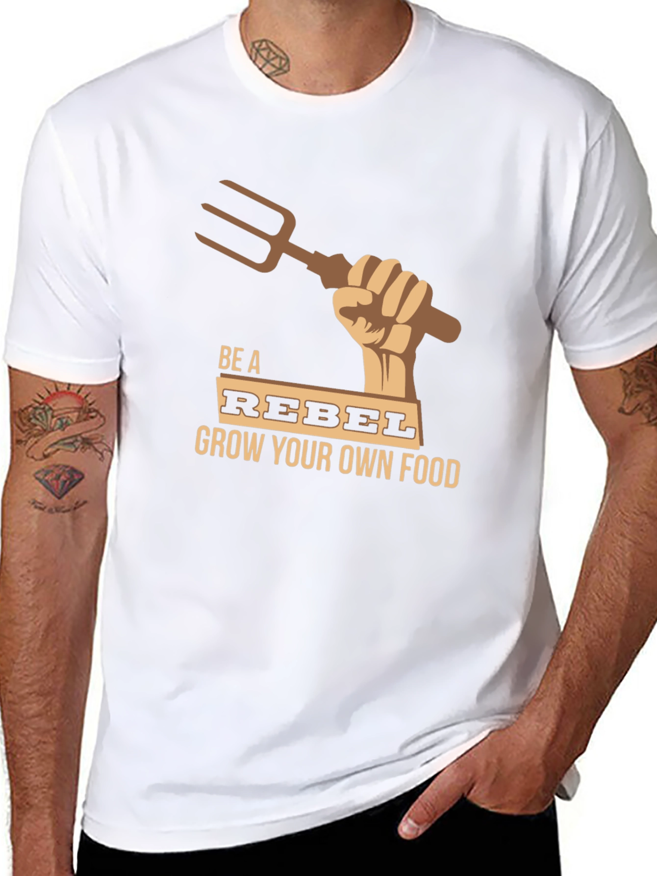 Rebel Grow Your Own Food Graphic Tee