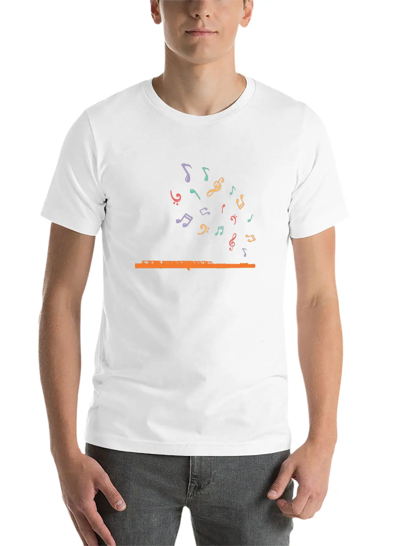 Flöte Classical Music Gift Essential Unisex Summer Tee – Soft Cotton Casual Fit