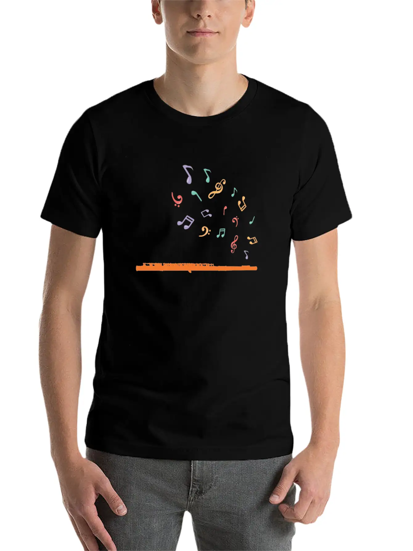 Flöte Classical Music Gift Essential Unisex Summer Tee – Soft Cotton Casual Fit