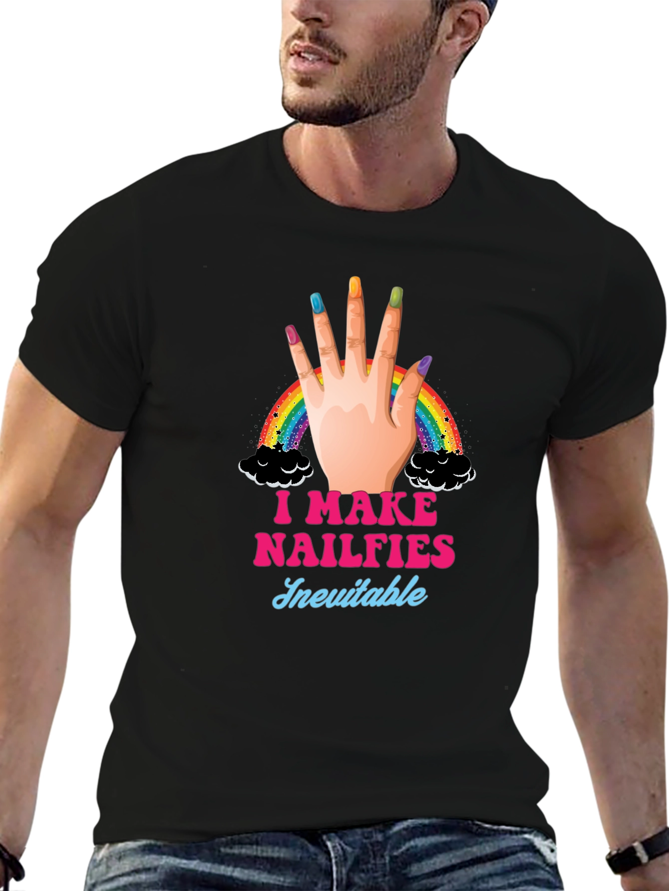 I Make Nailfies Inevitable Black T-Shirt