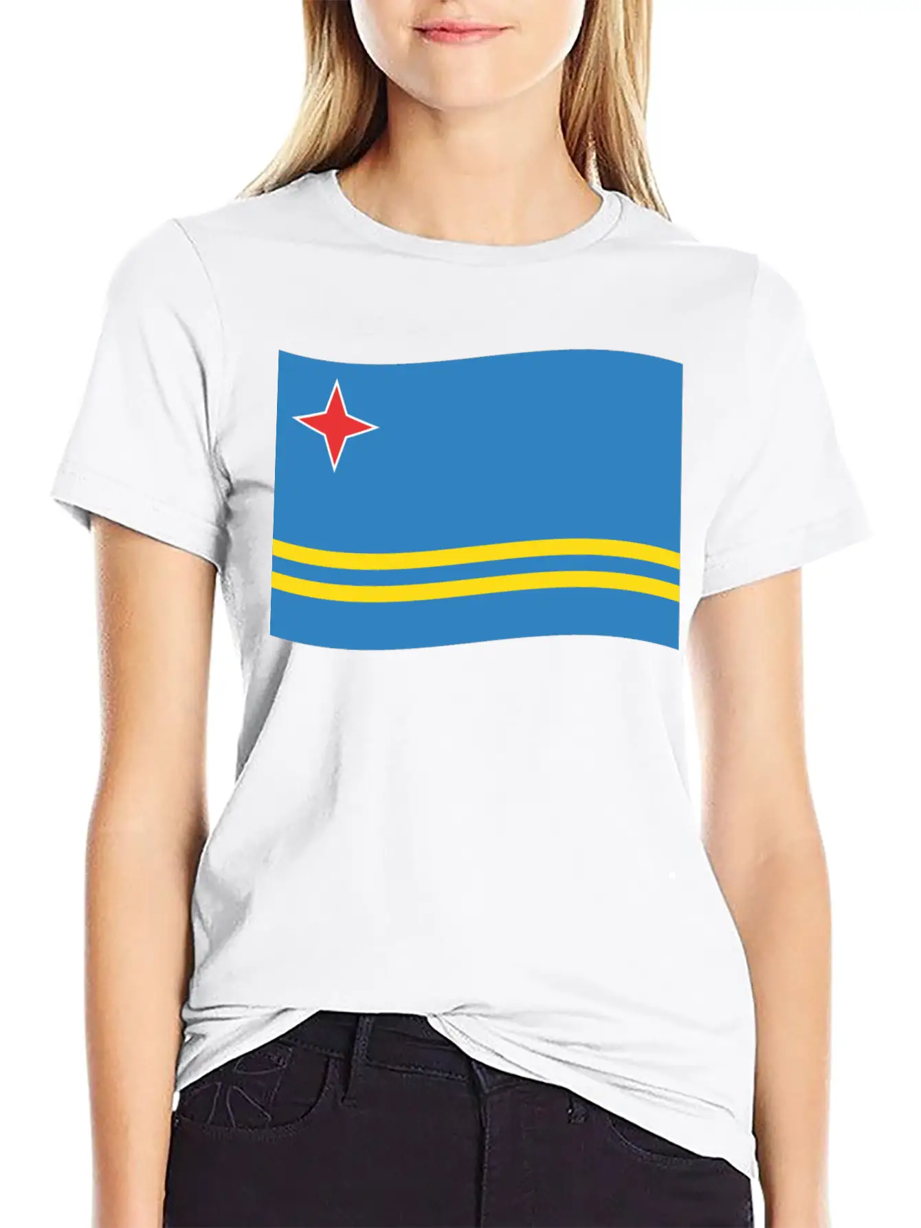 Flag Aruba Basic Graphic T-Shirt – Daily Comfort In Soft Cotton