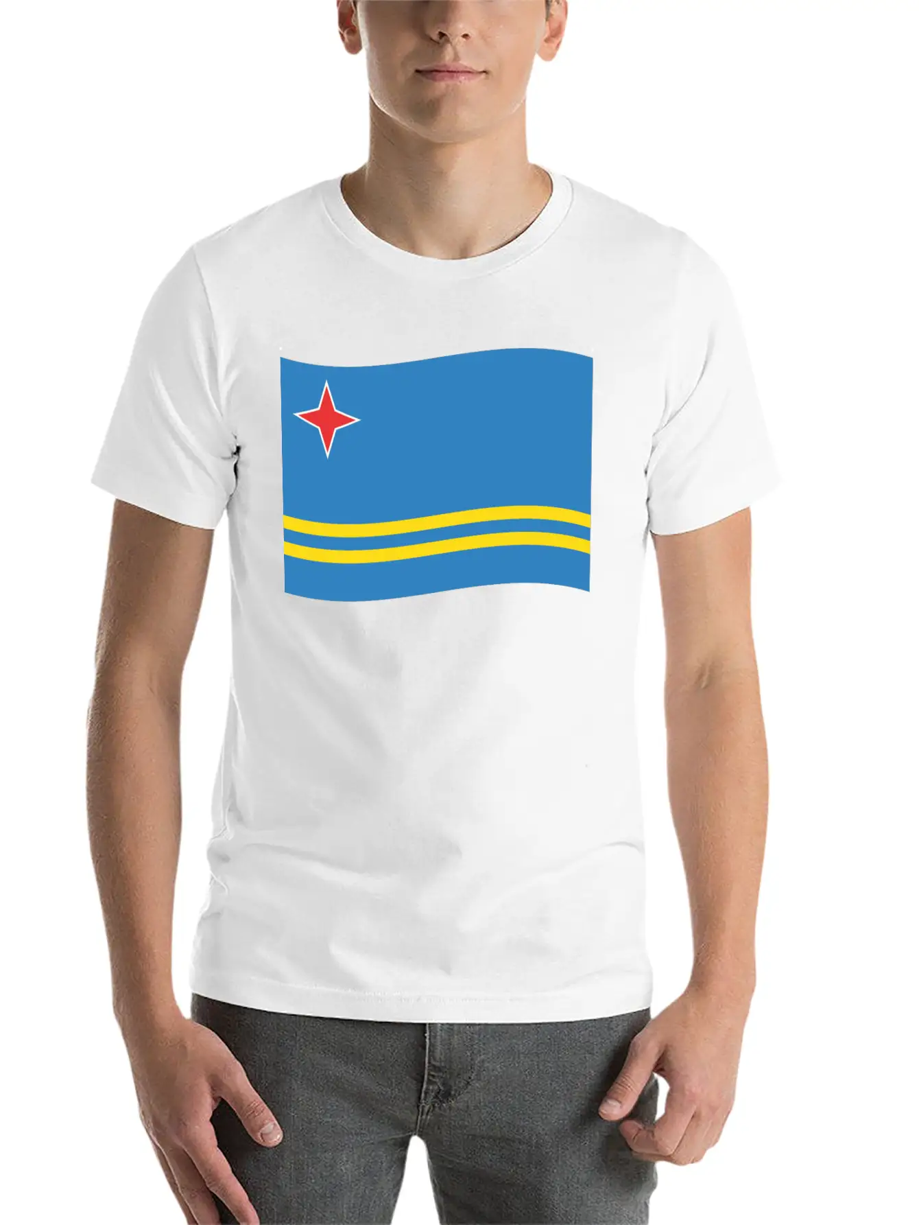Flag Aruba Basic Graphic T-Shirt – Daily Comfort In Soft Cotton
