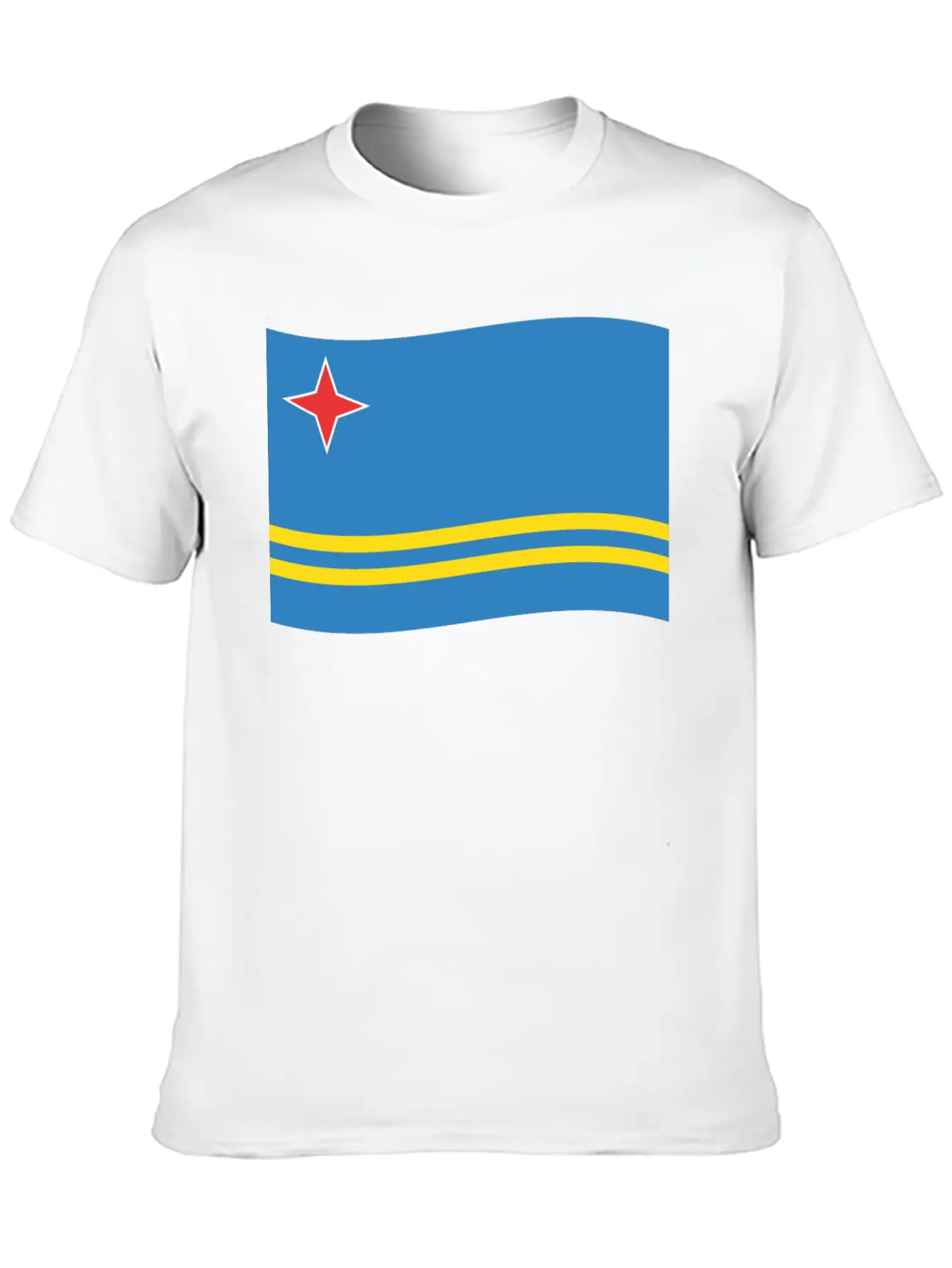 Flag Aruba Basic Graphic T-Shirt – Daily Comfort In Soft Cotton